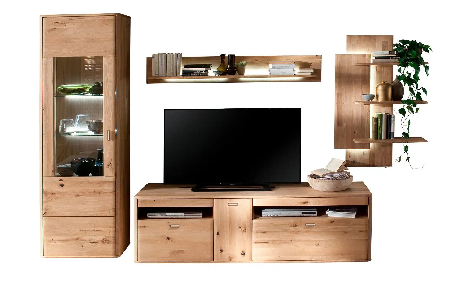 Woodford Wohnkombination  Rowa ¦ holzfarben ¦ Maße (cm): B: 310 H: 208 T: 5 günstig online kaufen