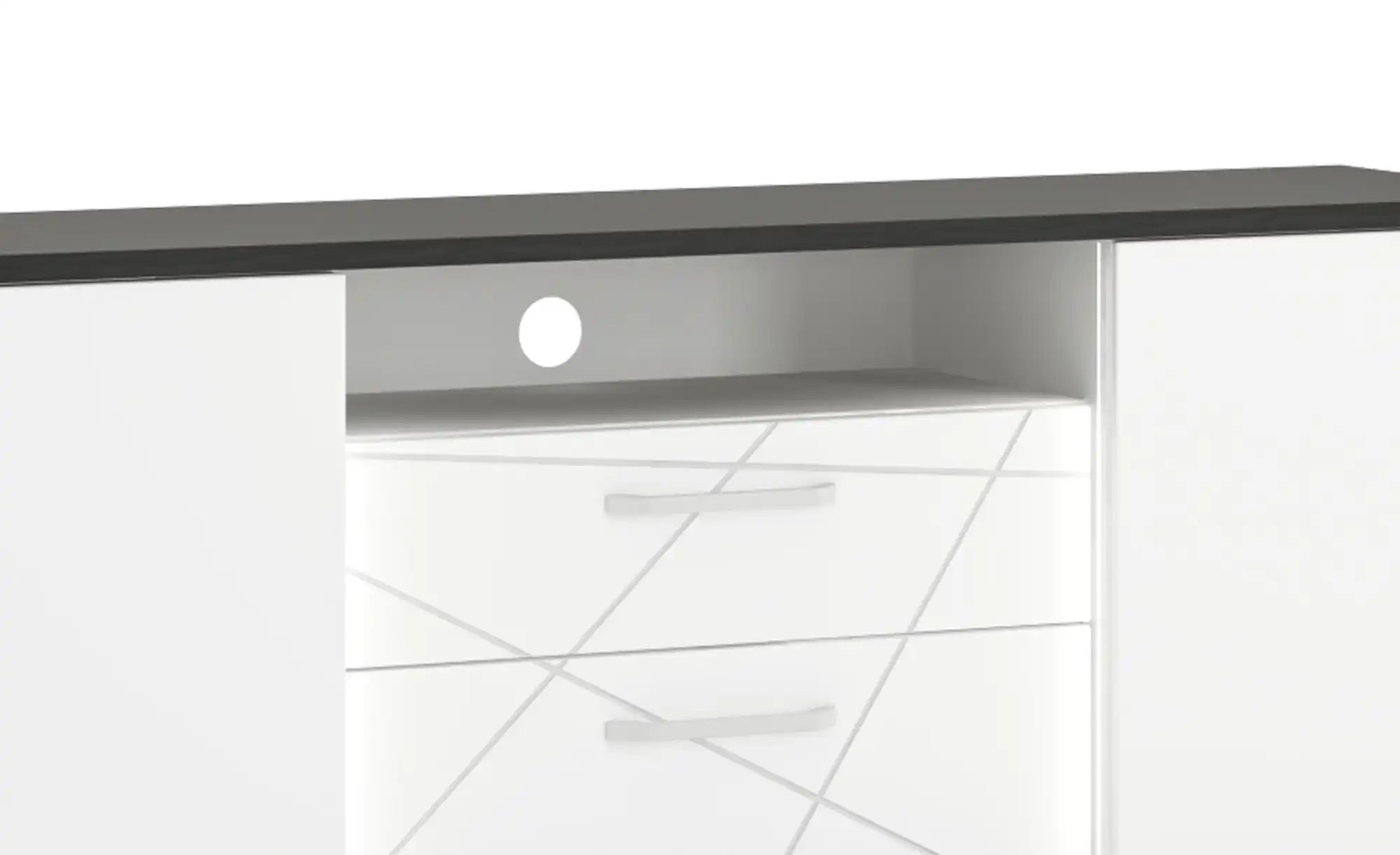 Lowboard  Venedig ¦ weiß ¦ Maße (cm): B: 161 H: 65 T: 40.0 Kommoden & Sideb günstig online kaufen
