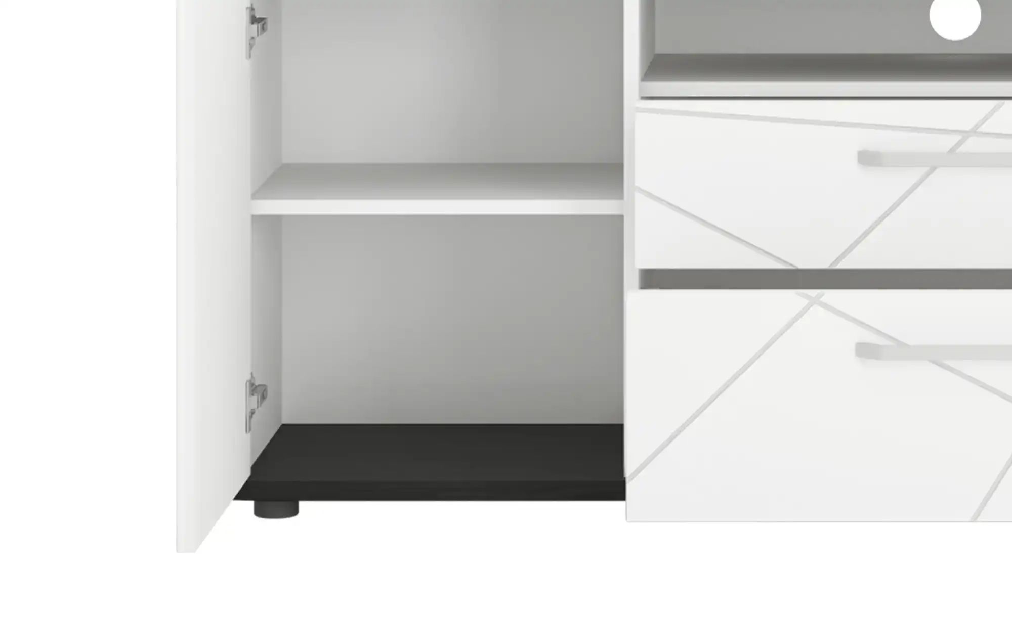 Thumbnail - Lowboard  Venedig ¦ weiß ¦ Maße (cm): B: 161 H: 65 T: 40.0 Kommoden & Sideboards > Lowboards - Höffner