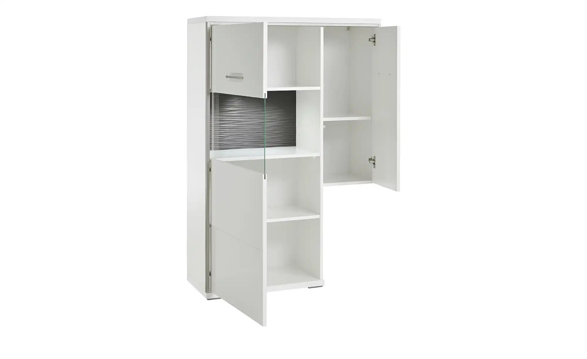 uno Wohnwand  Setto ¦ weiß ¦ Maße (cm): B: 309 H: 201 T: 52.0 Wohnwände - H günstig online kaufen