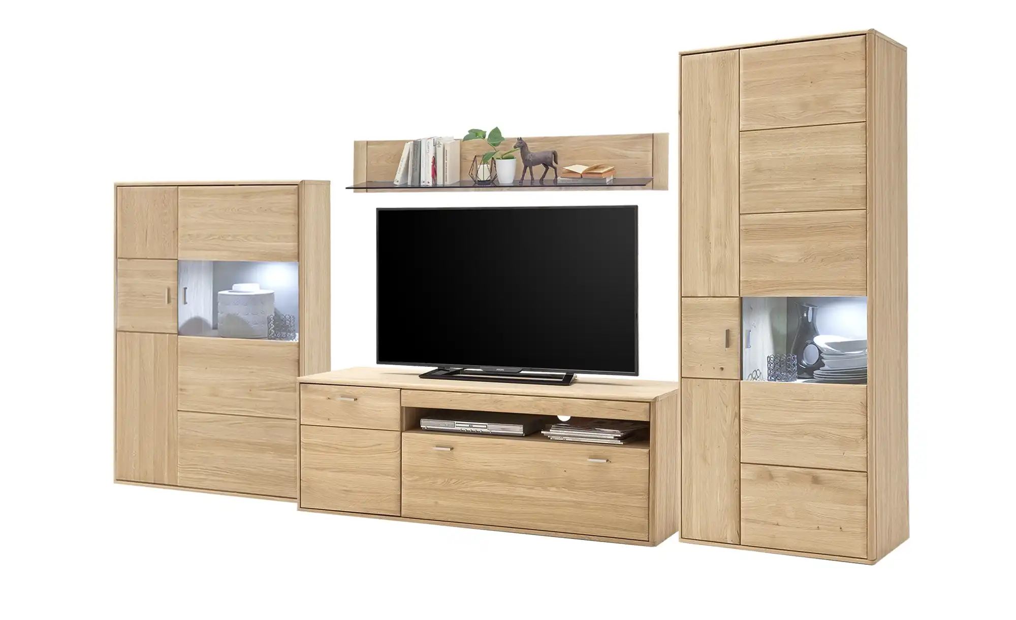 Woodford Wohnkombination  Dias ¦ holzfarben ¦ Maße (cm): B: 337 H: 206 T: 5 günstig online kaufen