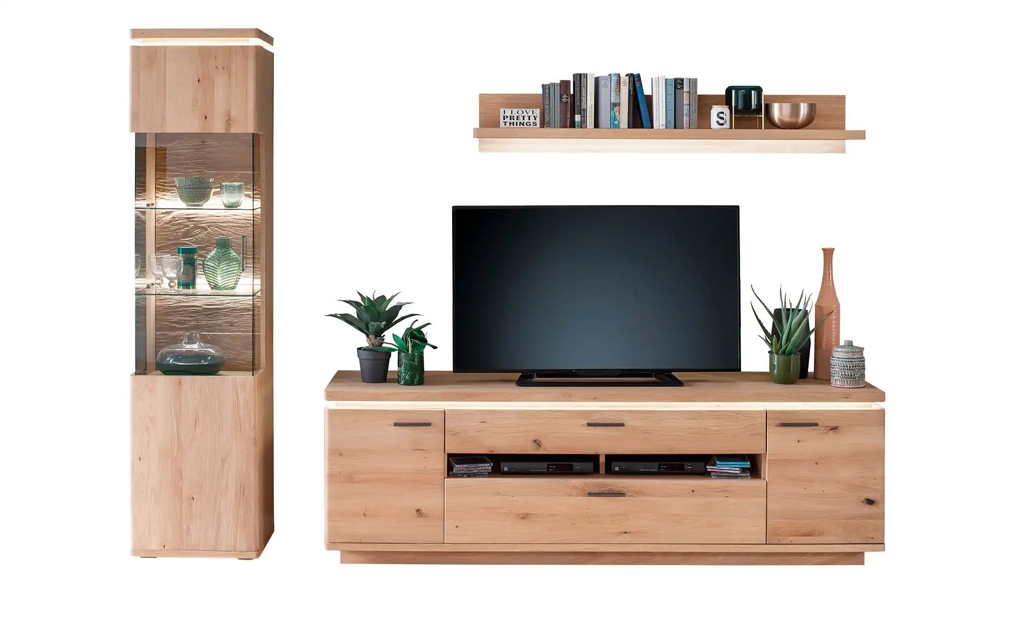 Woodford Wohnwand  Alone ¦ holzfarben ¦ Maße (cm): B: 260 H: 204 T: 50.0 Wo günstig online kaufen