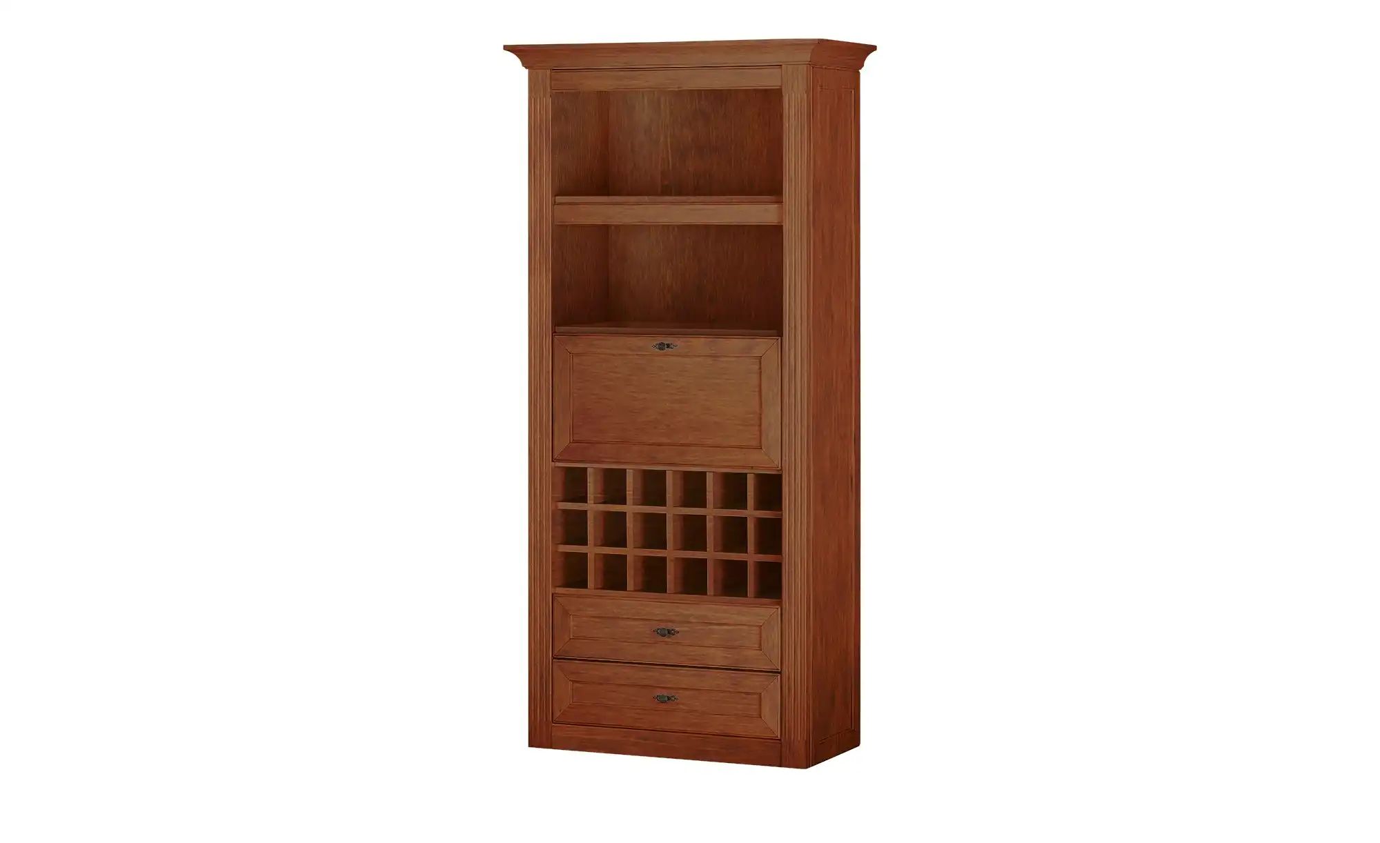 maison bleue Barschrank  mit Weinregal Petit Chalet ¦ braun ¦ Maße (cm): B: günstig online kaufen