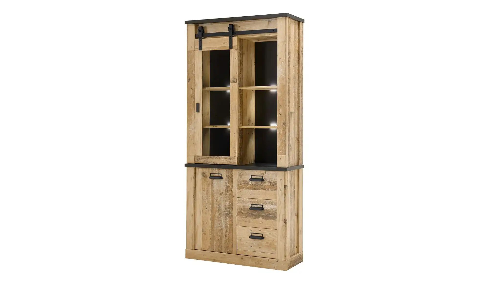 Vitrine Sintra ¦ holzfarben ¦ Maße (cm): B: 92 H: 200 T: 37.0 Schränke > Vitrinen - Höffner