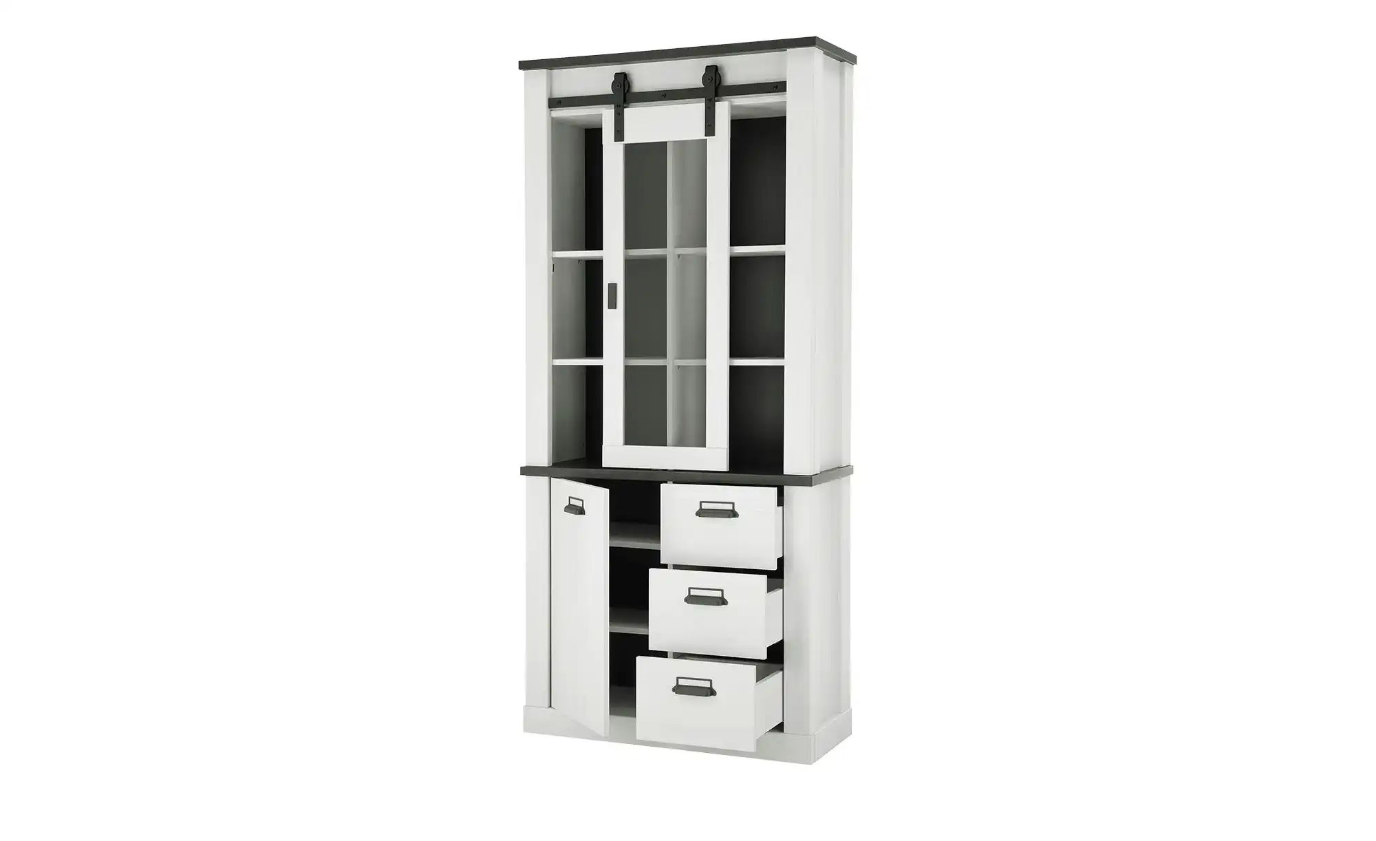 Thumbnail - Vitrine Sintra ¦ weiß ¦ Maße (cm): B: 92 H: 200 T: 37.0 Schränke > Vitrinen - Höffner