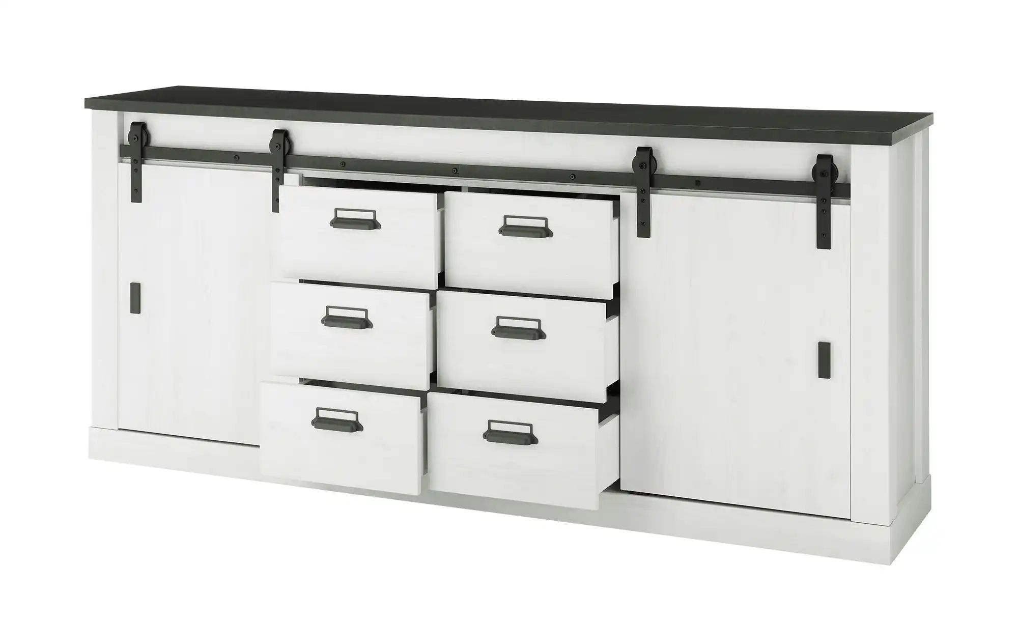 Sideboard  Sintra ¦ weiß ¦ Maße (cm): B: 200 H: 90 T: 42.0 Kommoden & Sideb günstig online kaufen