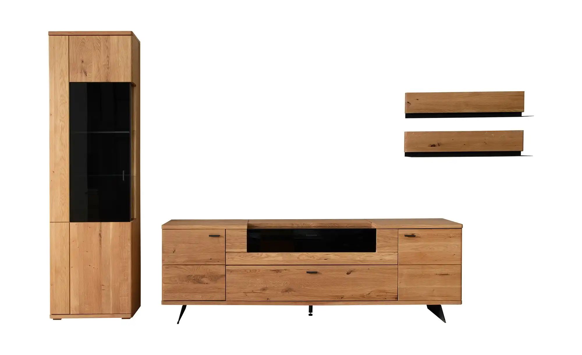 Woodford Wohnkombination Rosiro ¦ holzfarben ¦ Maße (cm): B: 340 H: 209 T: 50.0 Kommoden & Sideboards > Wohnwände – Höffner