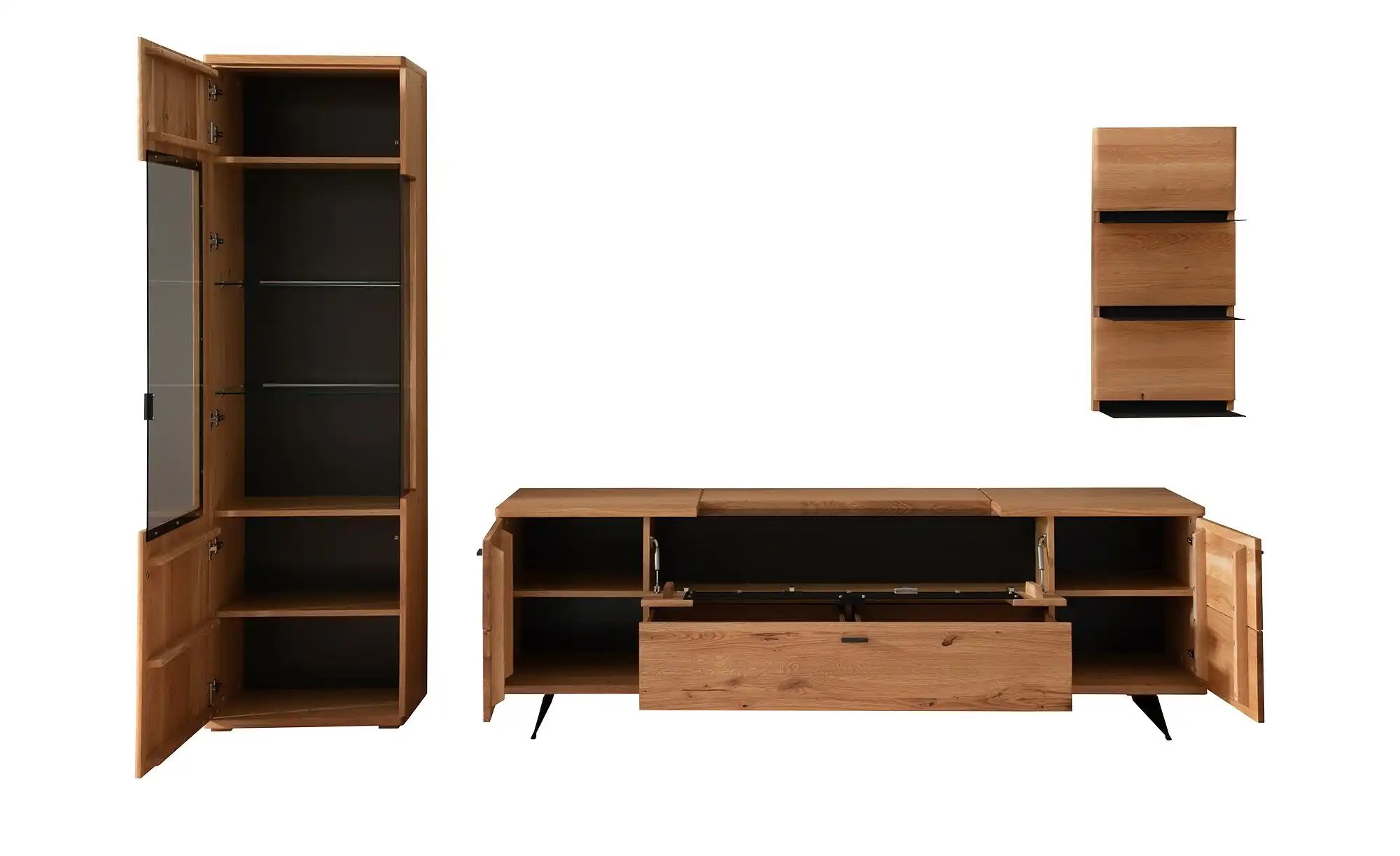 Woodford Wohnkombination  Rosiro ¦ holzfarben ¦ Maße (cm): B: 305 H: 209 T: günstig online kaufen
