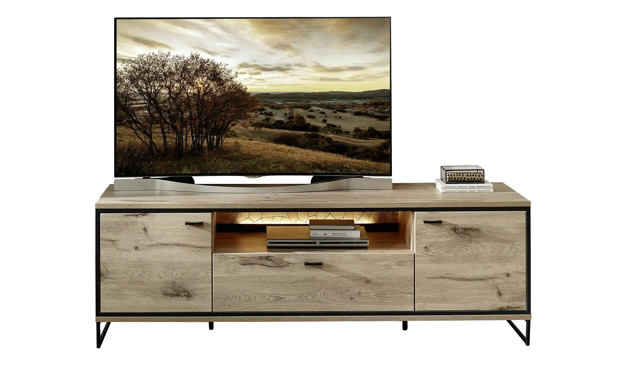 Thumbnail - uno TV-Element Ruben ¦ holzfarben ¦ Maße (cm): B: 180 H: 61 T: 49.0 Kommoden & Sideboards > Lowboards - Höffner