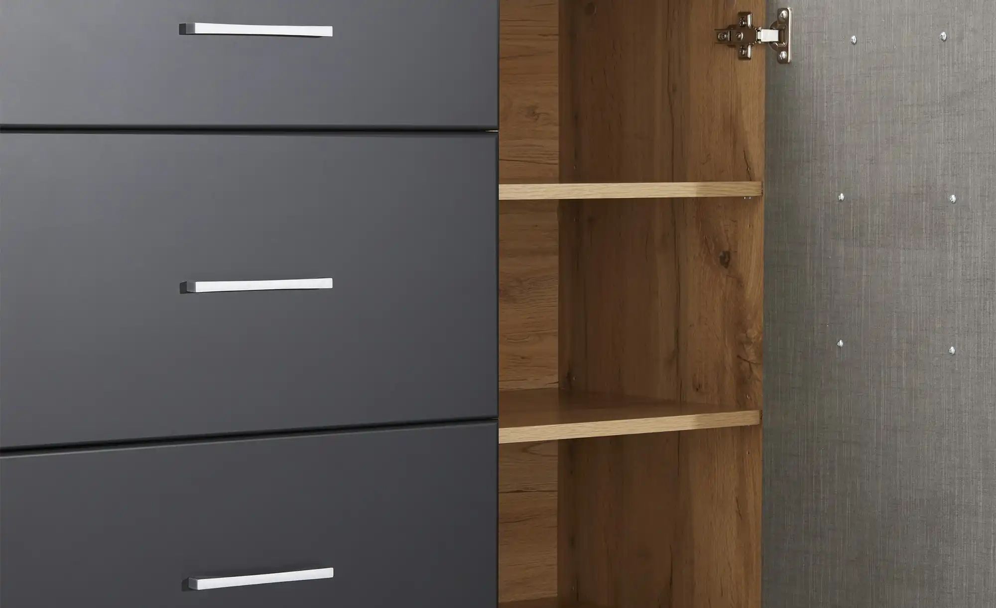 Kommode  Cortina ¦ schwarz ¦ Maße (cm): B: 140 H: 109 T: 40.0 Kommoden & Si günstig online kaufen