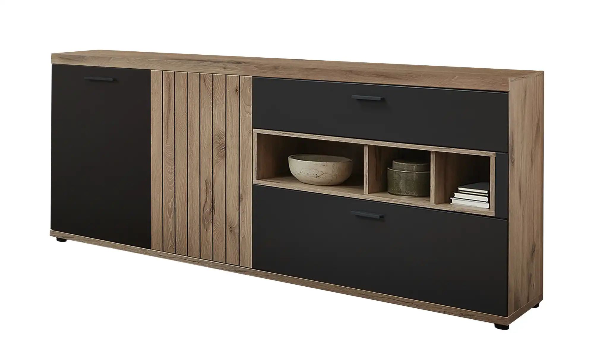 uno Sideboard  Lamella  grau  Maße (cm): B: 180 H: 85 T: 46.0 | 04251449123454