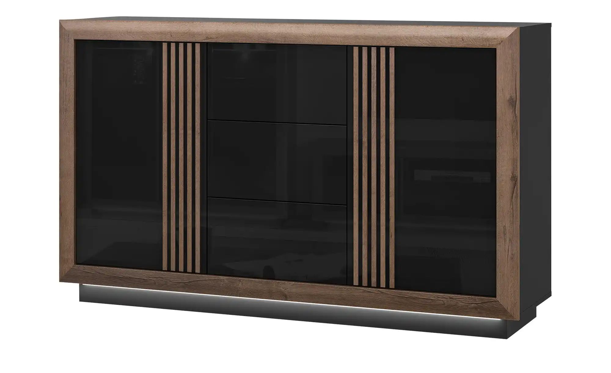 Sideboard  Sevilla ¦ schwarz ¦ Maße (cm): B: 162 H: 98 T: 42.0 Kommoden & S günstig online kaufen