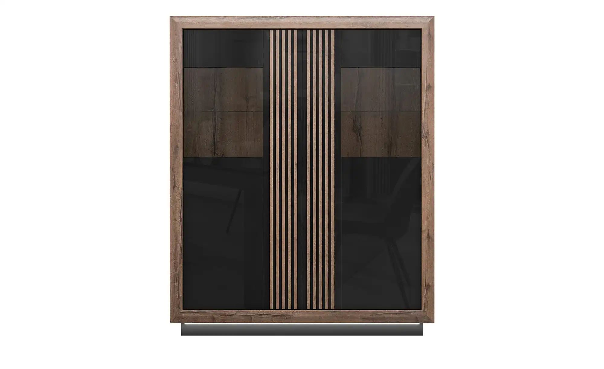 Highboard  Sevilla ¦ schwarz ¦ Maße (cm): B: 133 H: 162 T: 42.0 Kommoden & günstig online kaufen