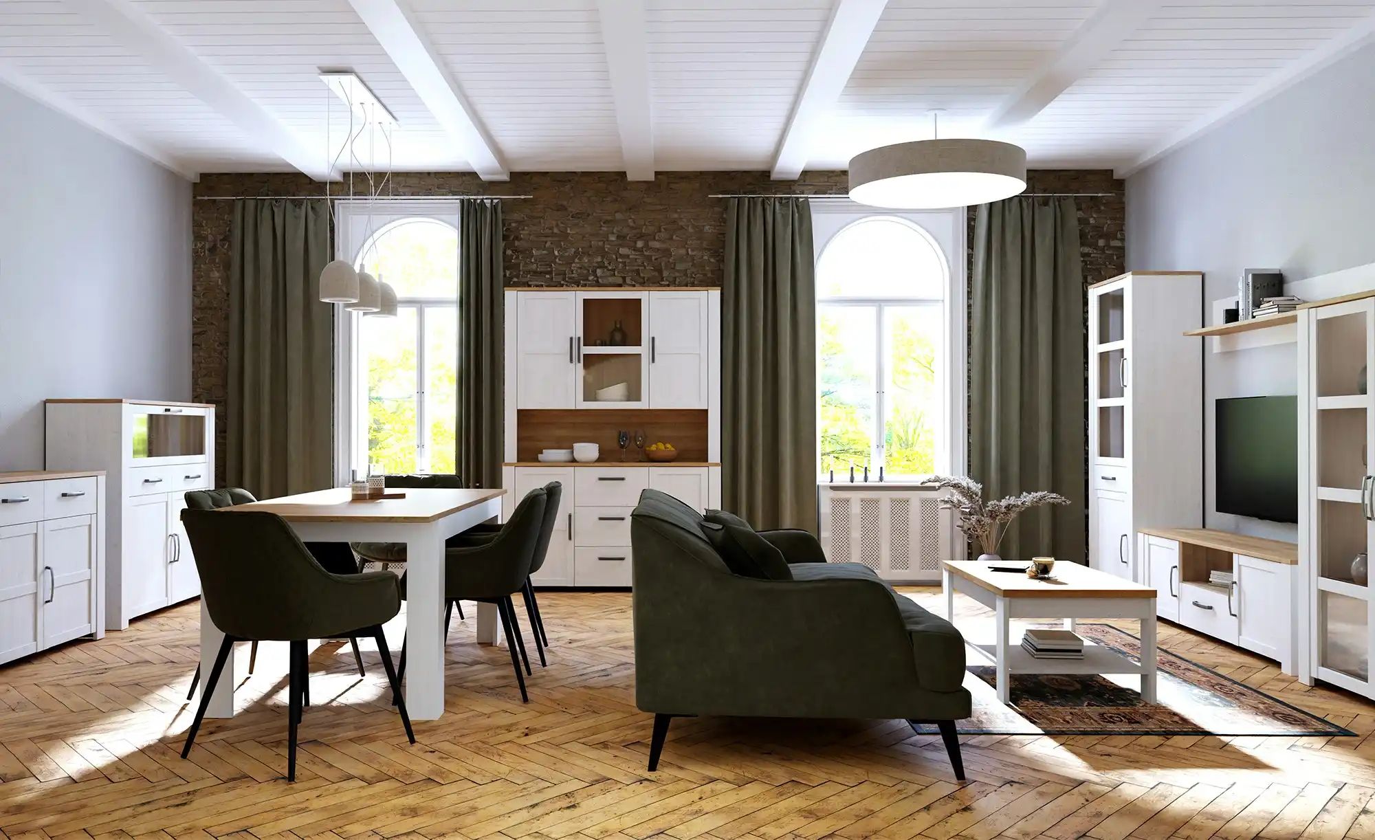 Thumbnail - Buffet  Toneo ¦ Maße (cm): B: 146,1 H: 205,4 T: 42.0 Schränke > Buffets - Höffner