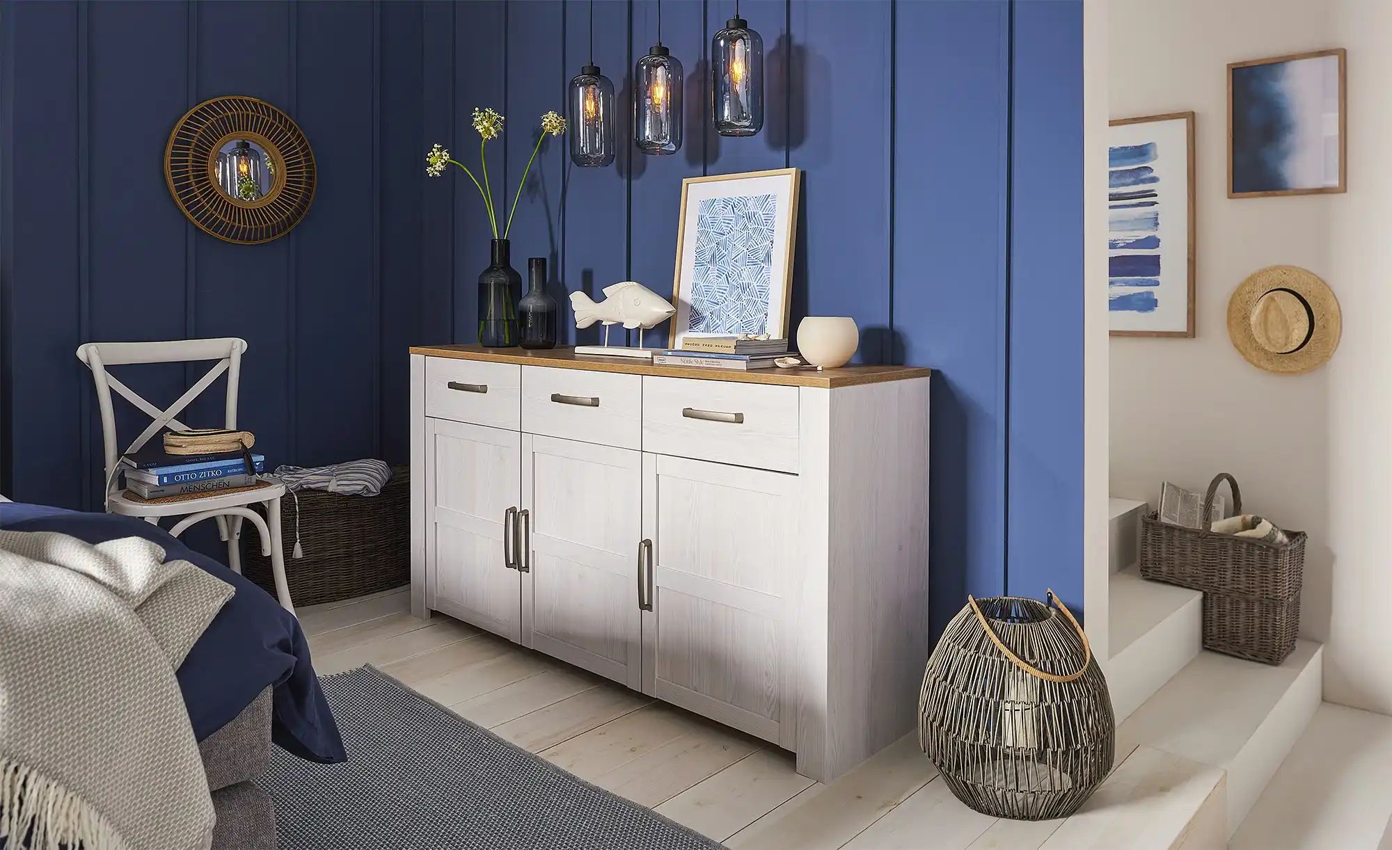 Thumbnail - Sideboard  Toneo ¦ weiß ¦ Maße (cm): B: 166 H: 87 T: 42.0 Kommoden & Sideboards > Sideboards - Höffner