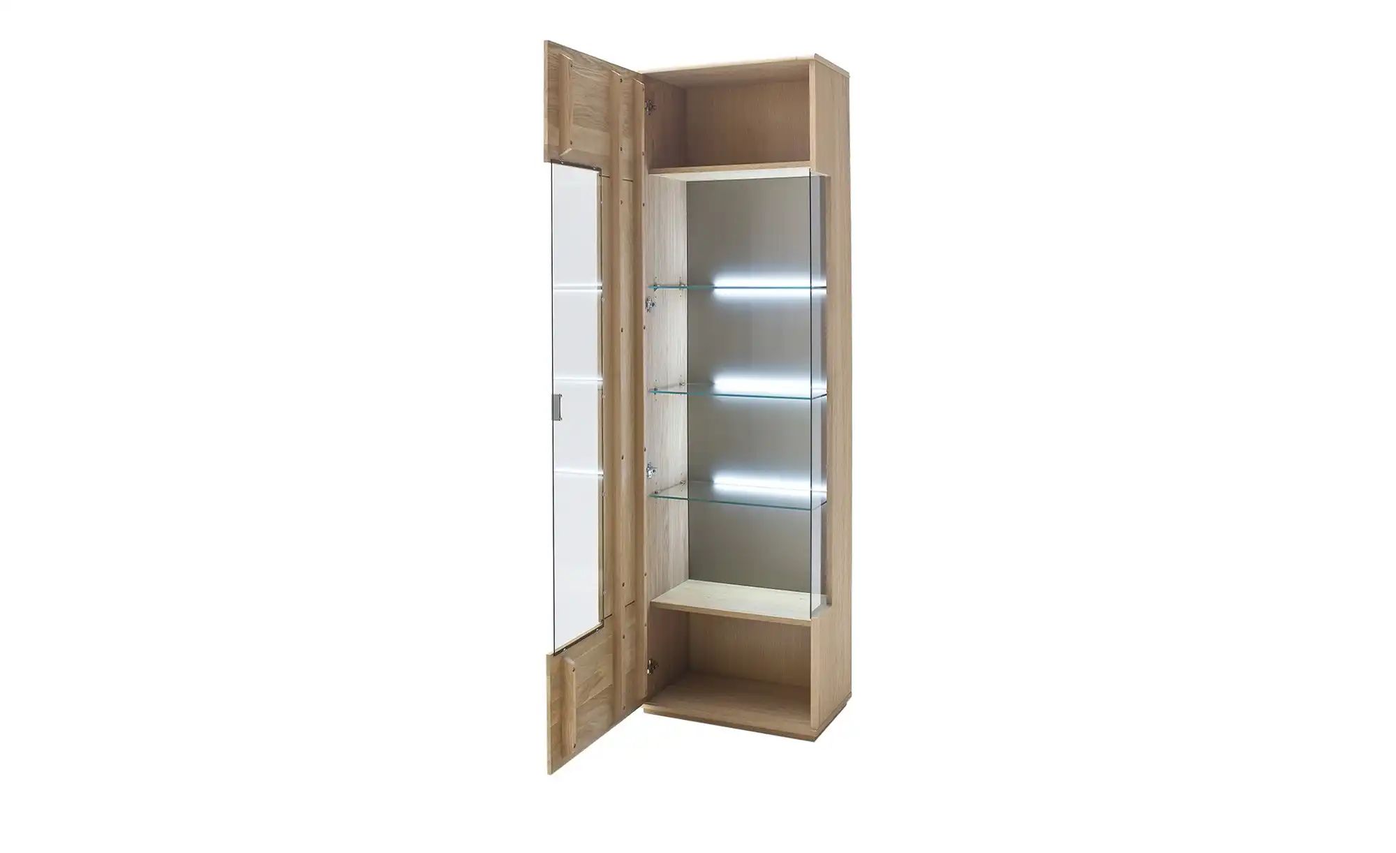 Woodford Vitrine  Loggia ¦ holzfarben ¦ Maße (cm): B: 60 H: 208 T: 38 Schrä günstig online kaufen