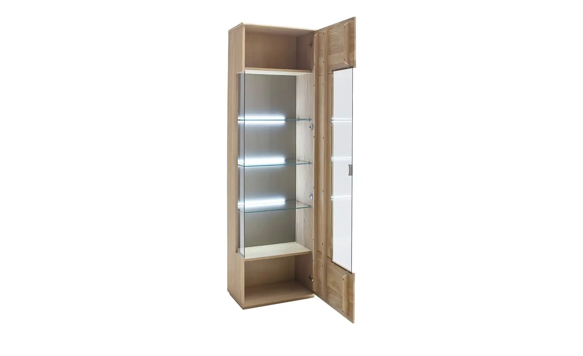 Woodford Vitrine  Loggia ¦ holzfarben ¦ Maße (cm): B: 60 H: 208 T: 38 Schrä günstig online kaufen