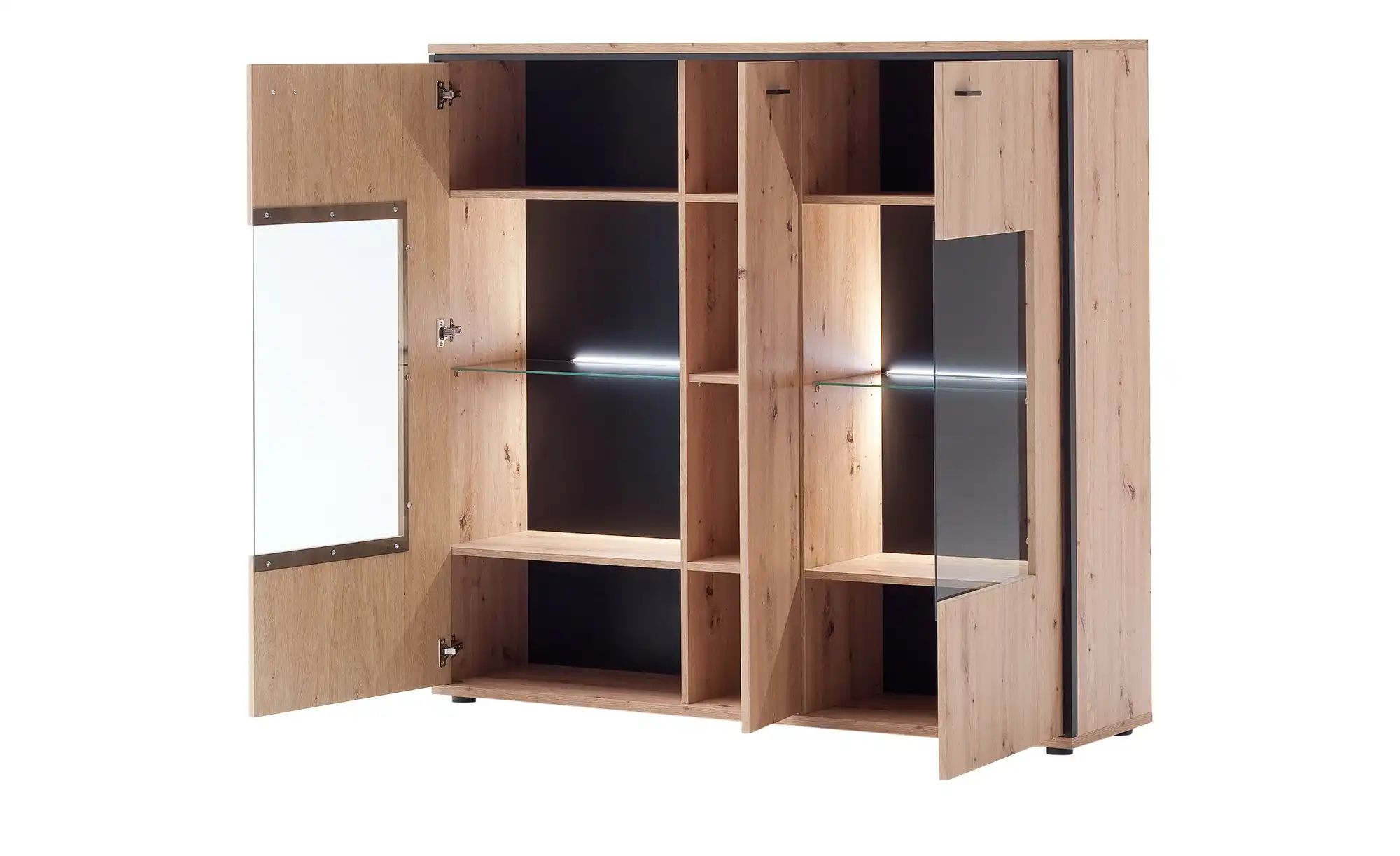 uno Highboard  Argon ¦ holzfarben ¦ Maße (cm): B: 153 H: 143 T: 38 Kommoden günstig online kaufen