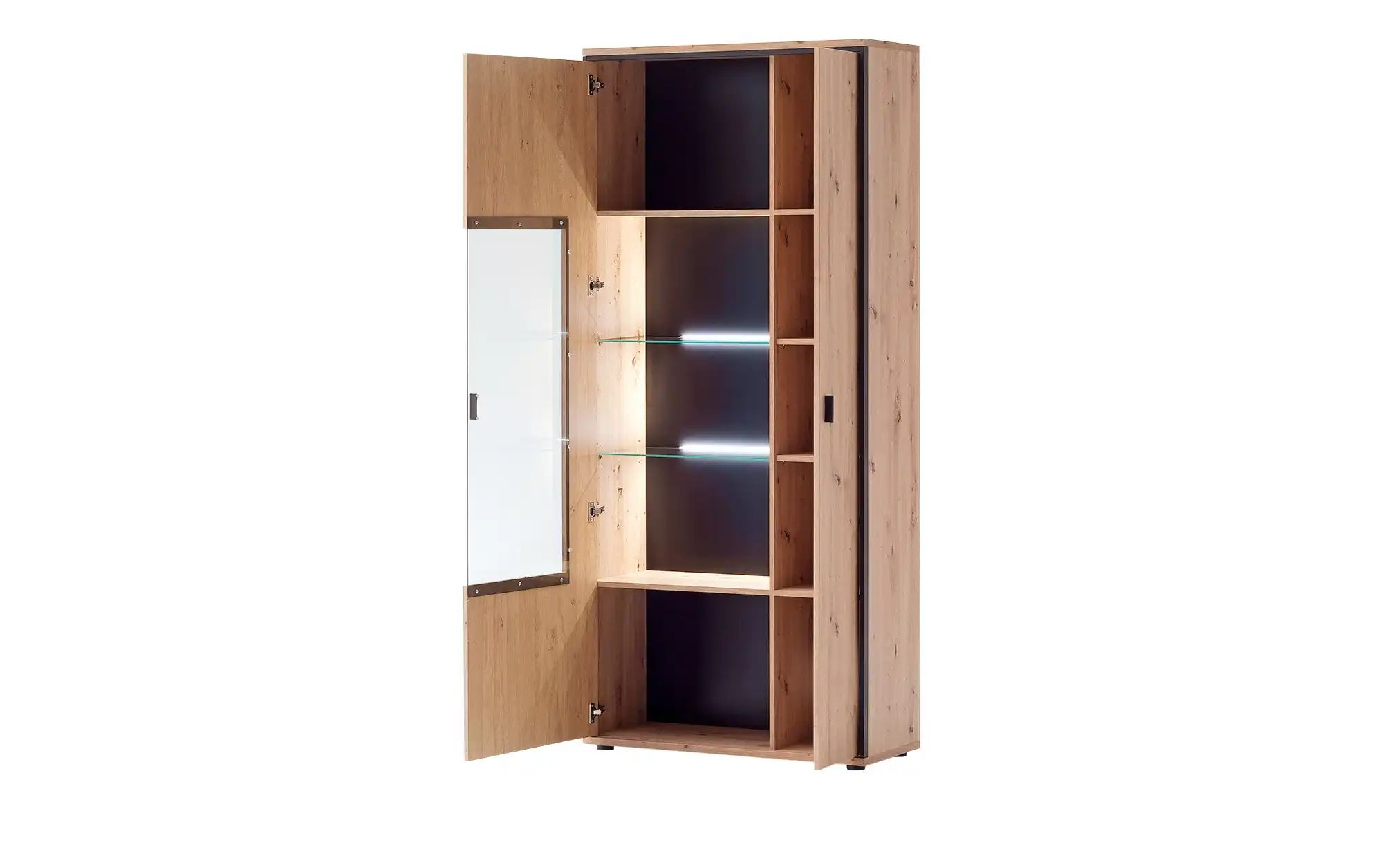 uno Vitrine  Argon ¦ holzfarben ¦ Maße (cm): B: 93 H: 210 T: 38.0 Schränke günstig online kaufen