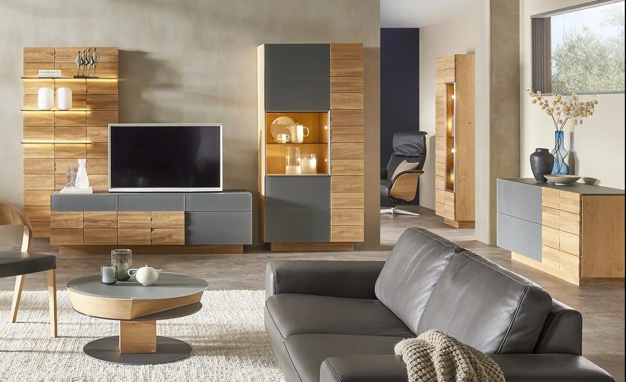 Thumbnail - VOGLAUER Sideboard  Vmontanara ¦ holzfarben ¦ Maße (cm): B: 160 H: 74 T: 52.0 Kommoden & Sideboards > Sideboards - Höffn...