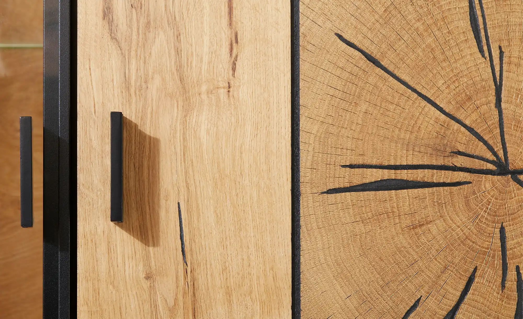 Thumbnail - Gray & Jones Vitrine  Black Coast Two ¦ holzfarben ¦ Maße (cm): B: 85 H: 200 T: 42.0 Schränke > Vitrinen - Höffner