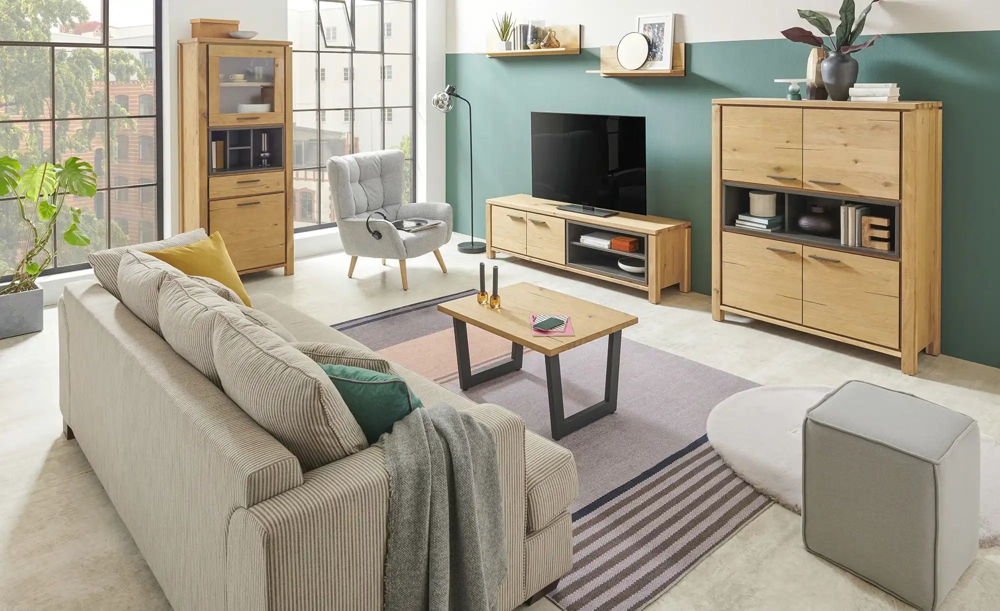Lowboard  Granada ¦ holzfarben ¦ Maße (cm): B: 180 H: 52 T: 45.0 TV- & Medi günstig online kaufen