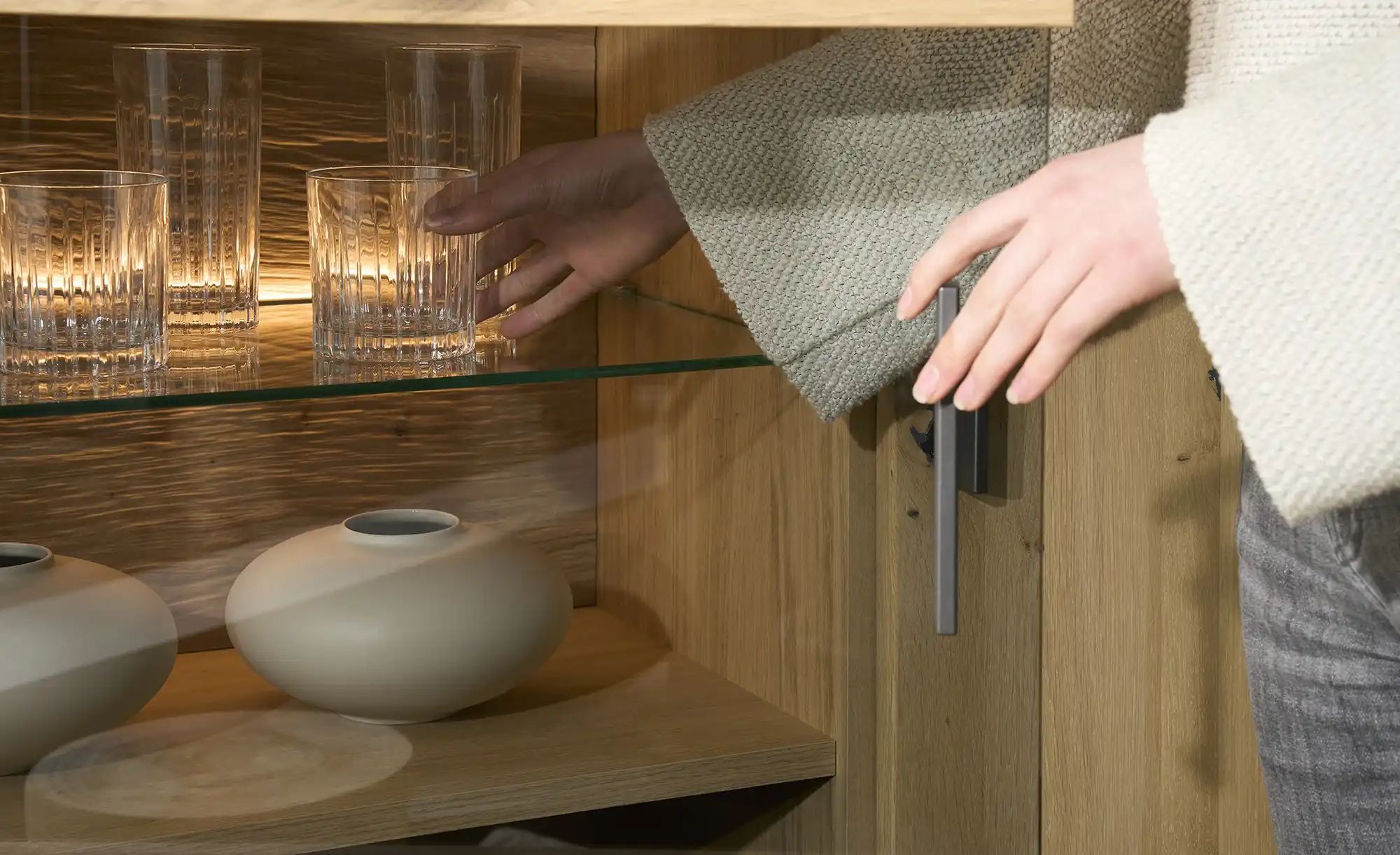 Thumbnail - Woodford Highboard Alone ¦ holzfarben ¦ Maße (cm): B: 150 H: 128 T: 37.0 Kommoden & Sideboards > Highboards - Höffner