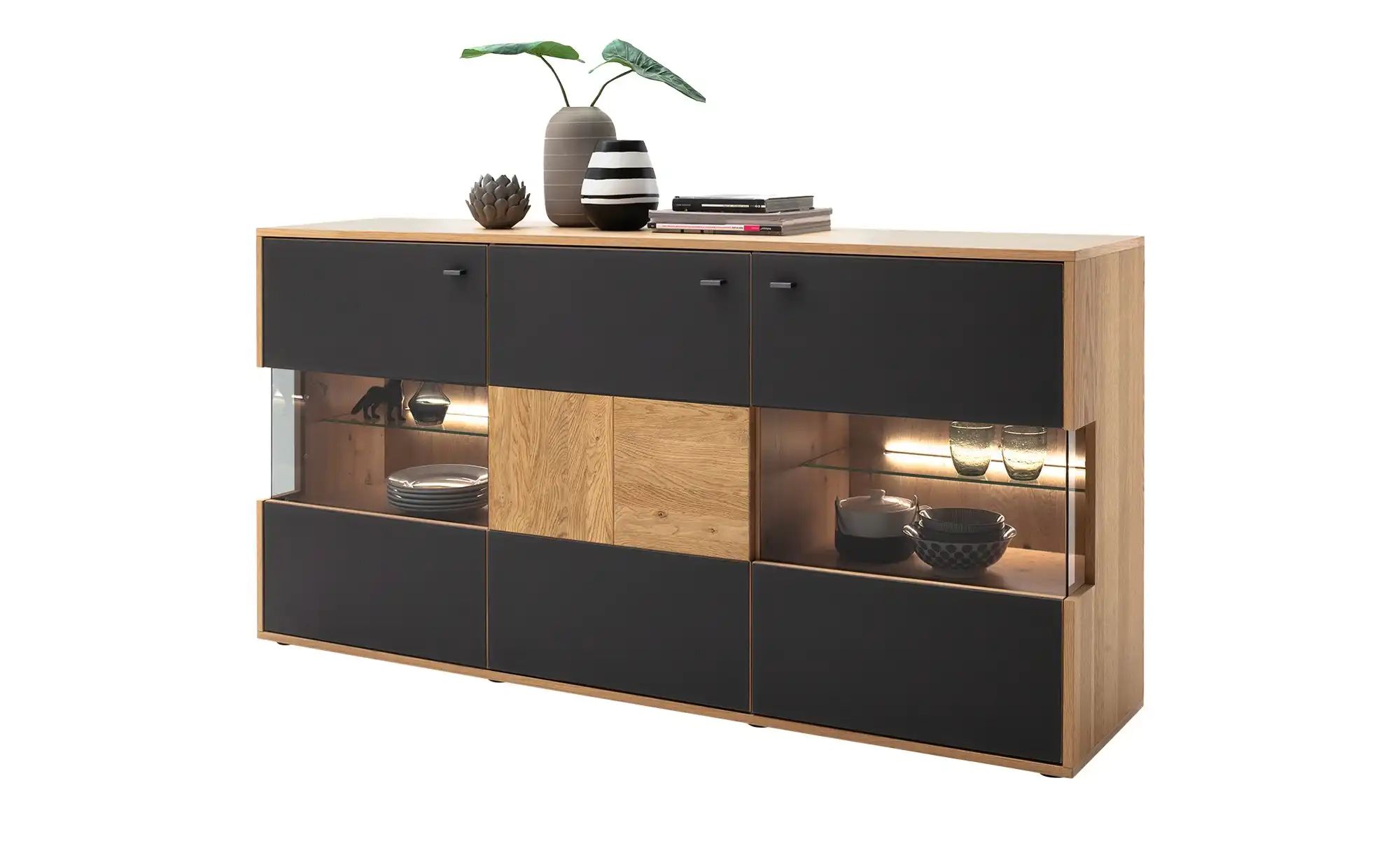 Sideboard  Lavia ¦ holzfarben ¦ Maße (cm): B: 184 H: 92 T: 44 Kommoden & Si günstig online kaufen