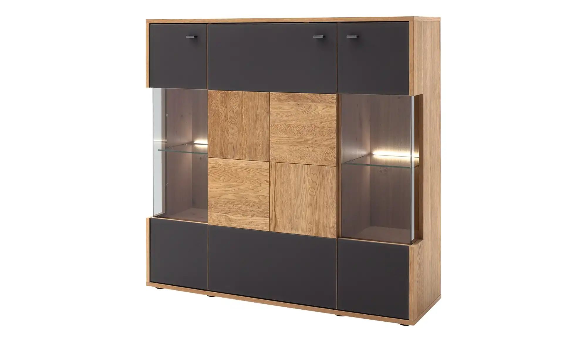 Highboard  Lavia ¦ holzfarben ¦ Maße (cm): B: 124 H: 121 T: 37.0 Kommoden & günstig online kaufen