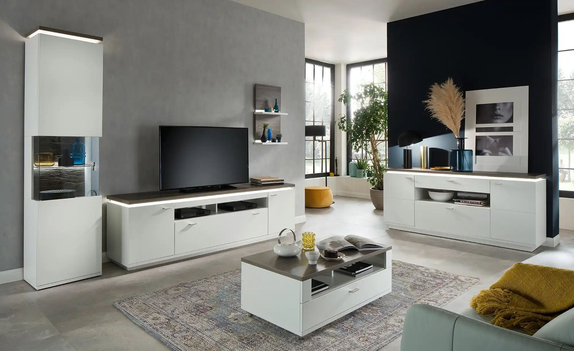 Thumbnail - uno Sideboard Aurelia ¦ weiß ¦ Maße (cm): B: 180 H: 81 T: 44.0 Kommoden & Sideboards > Sideboards - Höffner