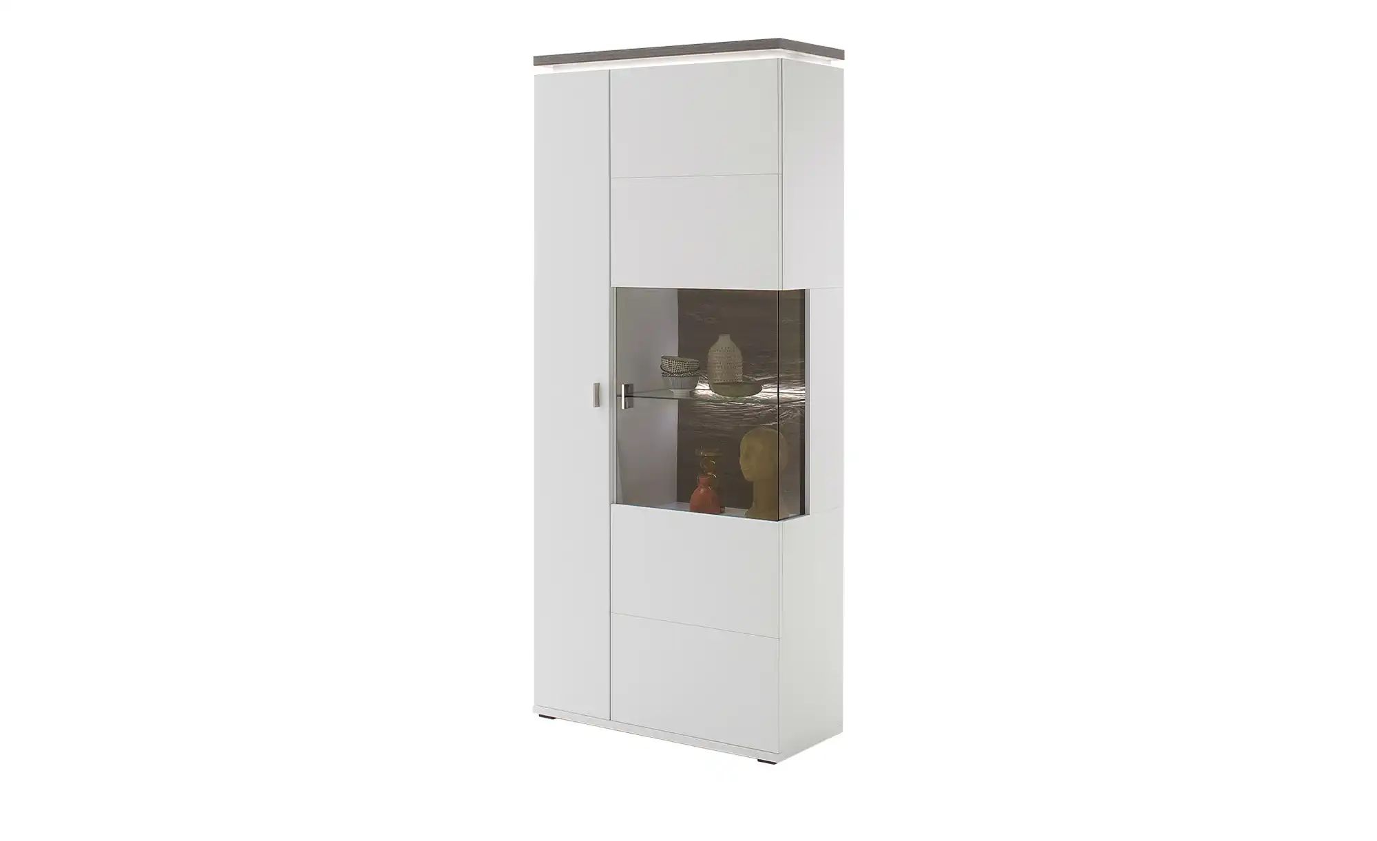 uno Kombi-Vitrine  Aurelia ¦ weiß ¦ Maße (cm): B: 90 H: 208 T: 37.0 Schränk günstig online kaufen
