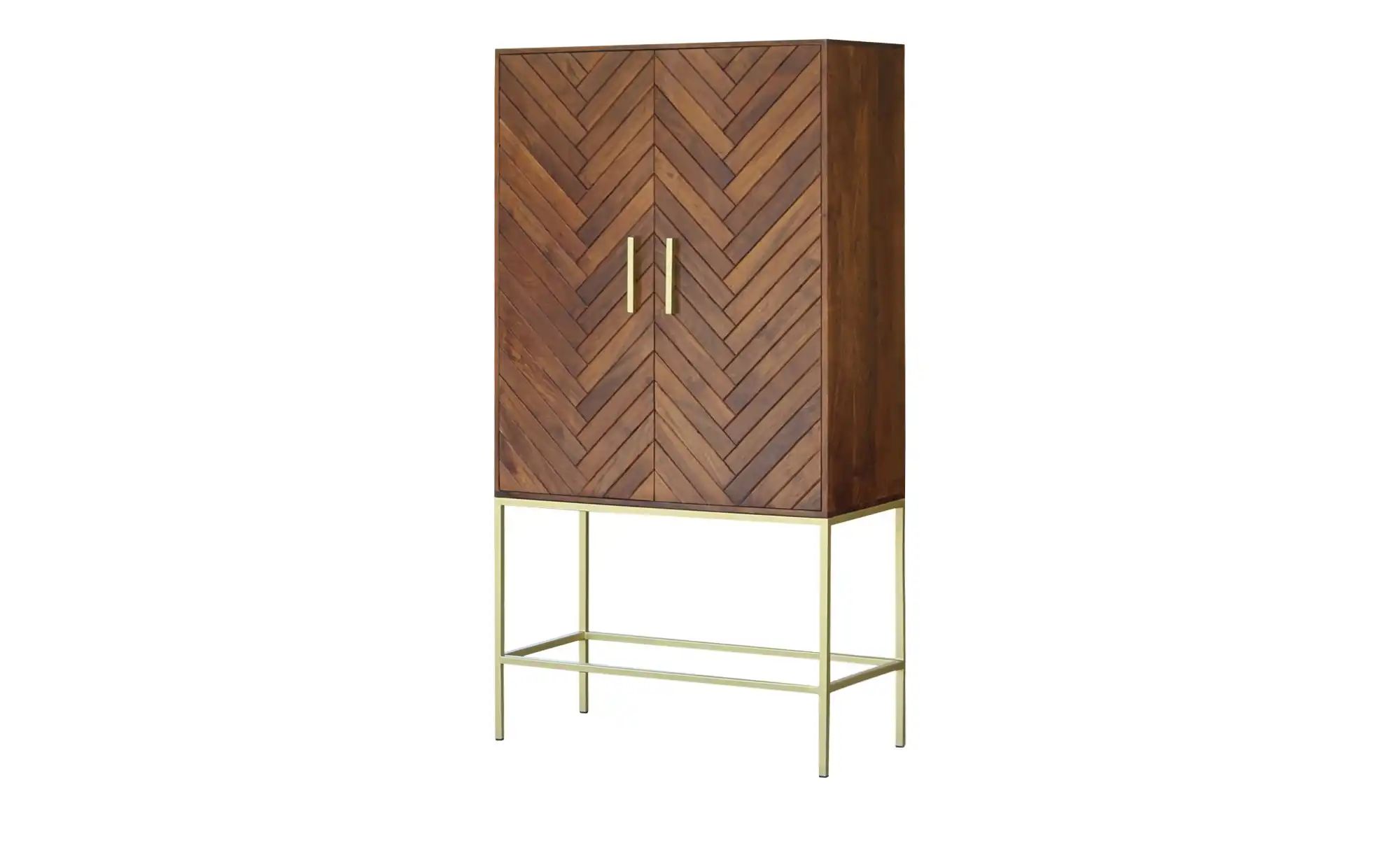 Highboard aus Massivholz Calatria ¦ holzfarben ¦ Maße (cm): B: 90 H: 170 T: günstig online kaufen