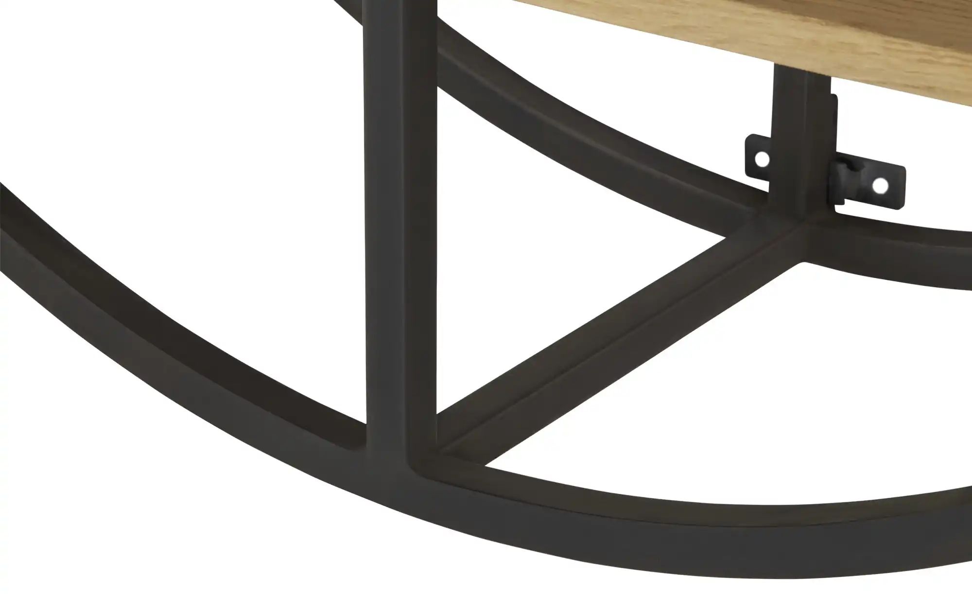Gray & Jones Wandregal rund Black Coast One ¦ holzfarben ¦ Maße (cm): T: 30 günstig online kaufen