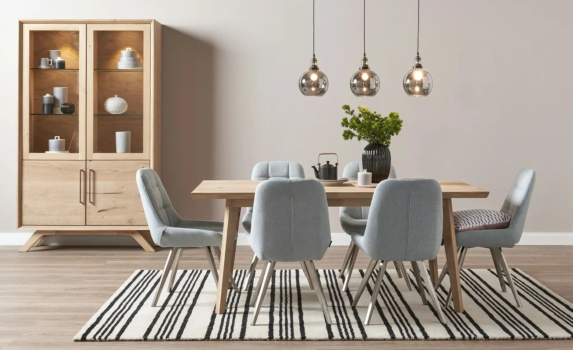 Thumbnail - Gray & Jones Doppelvitrine Cap Ferrat One ¦ holzfarben ¦ Maße (cm): B: 120 H: 205 T: 43.0 Schränke > Vitrinen - Höffner