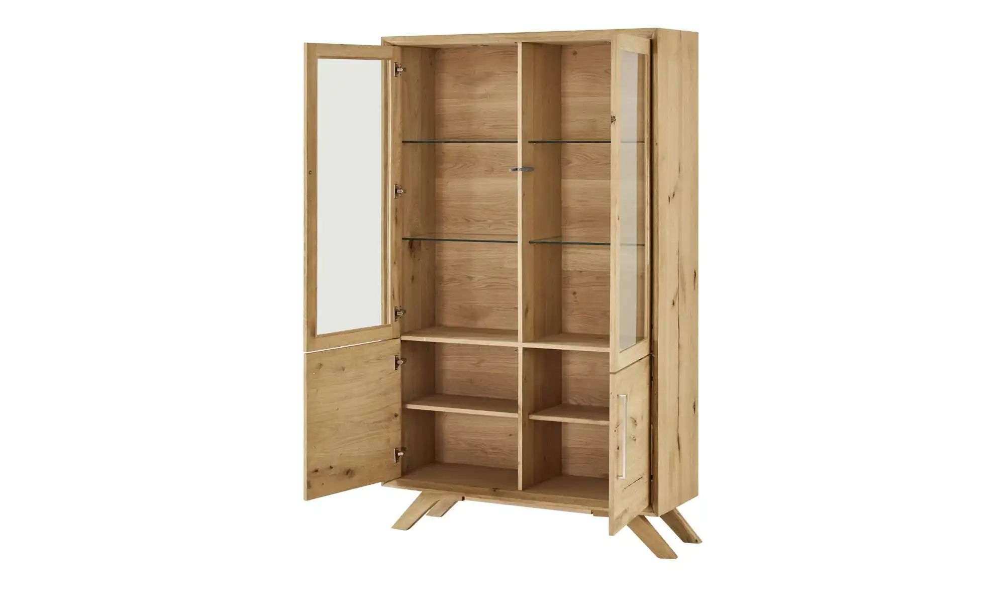 Thumbnail - Gray & Jones Doppelvitrine Cap Ferrat One ¦ holzfarben ¦ Maße (cm): B: 120 H: 205 T: 43.0 Schränke > Vitrinen - Höffner