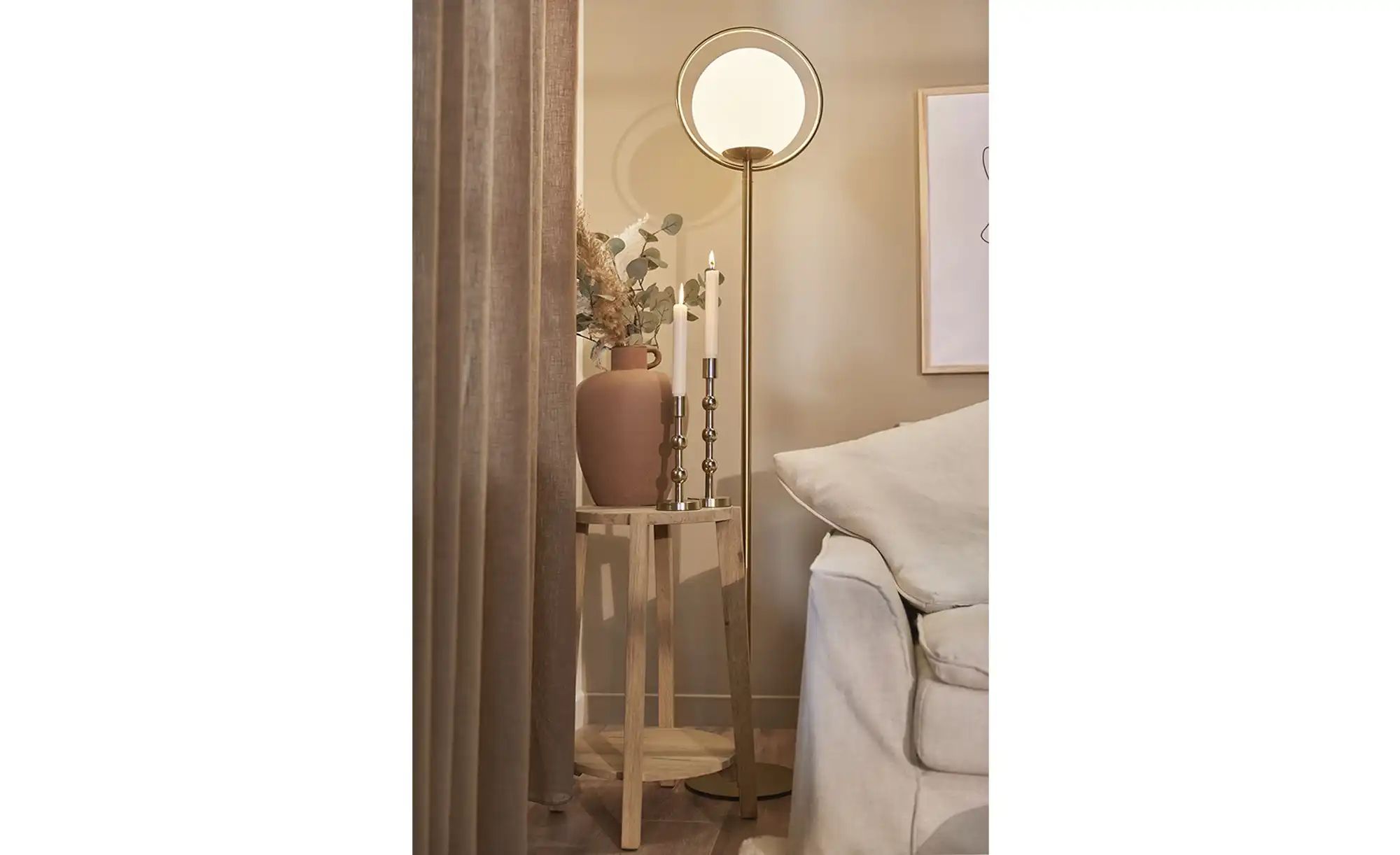 Gray & Jones Blumensäule  Cap Ferrat One ¦ holzfarben ¦ Maße (cm): H: 60  Ø günstig online kaufen