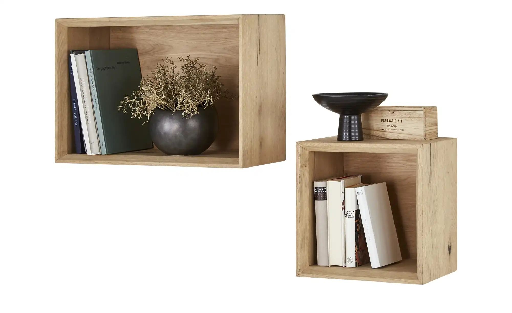 Thumbnail - Gray & Jones Hänge-Boxenregal 2er-Set Cap Ferrat One ¦ holzfarben Regale > Bücherregale - Höffner