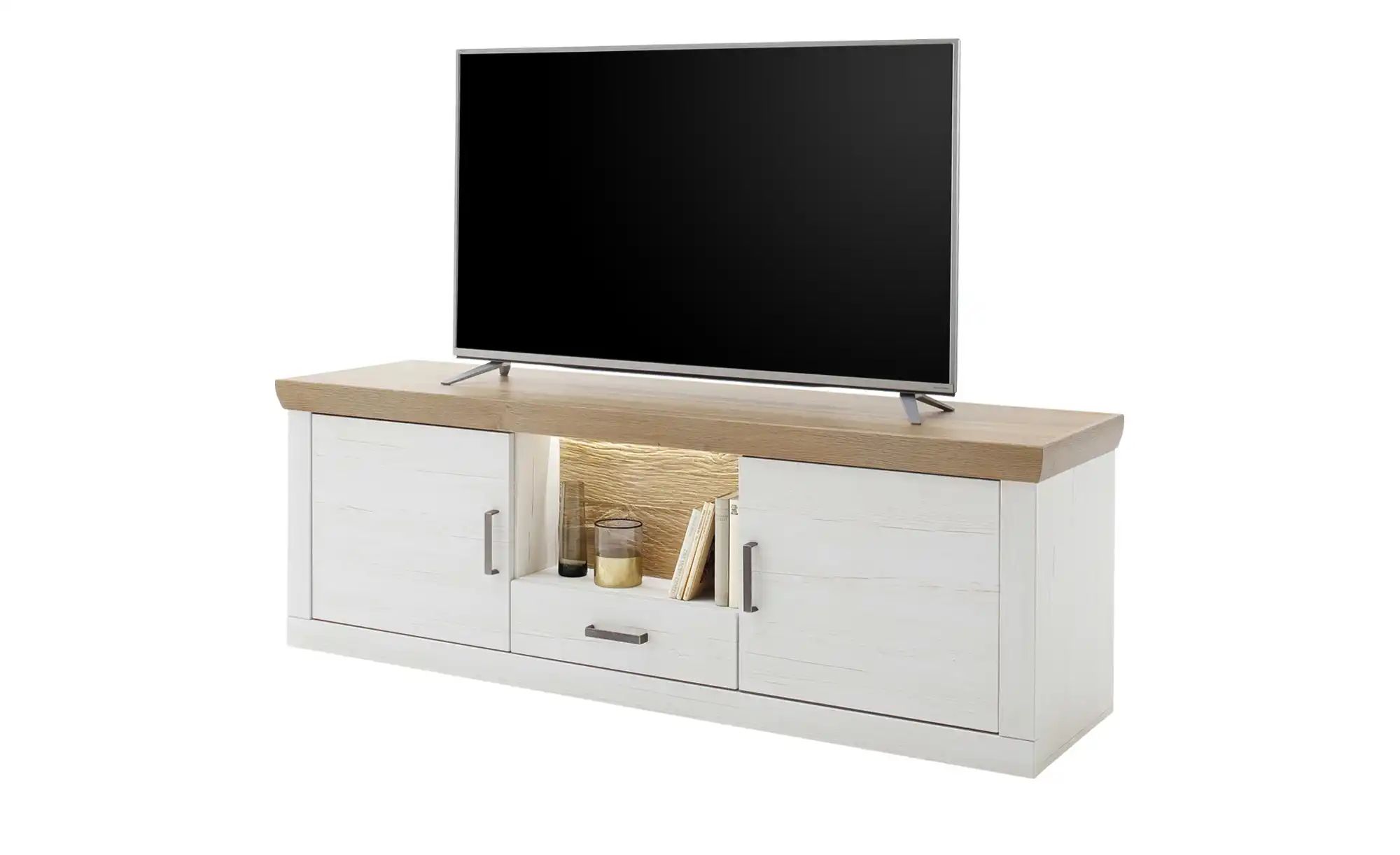 Thumbnail - maison bleue TV-Element Zara ¦ weiß ¦ Maße (cm): B: 181 H: 62 T: 50.0 Kommoden & Sideboards > Lowboards - Höffner