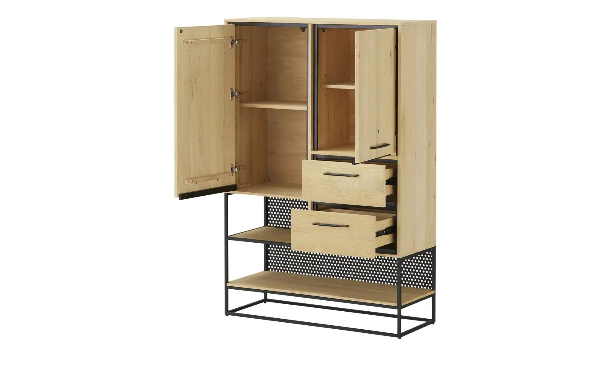 Highboard  Winchester ¦ holzfarben ¦ Maße (cm): B: 100 H: 150 T: 39.0 Kommo günstig online kaufen