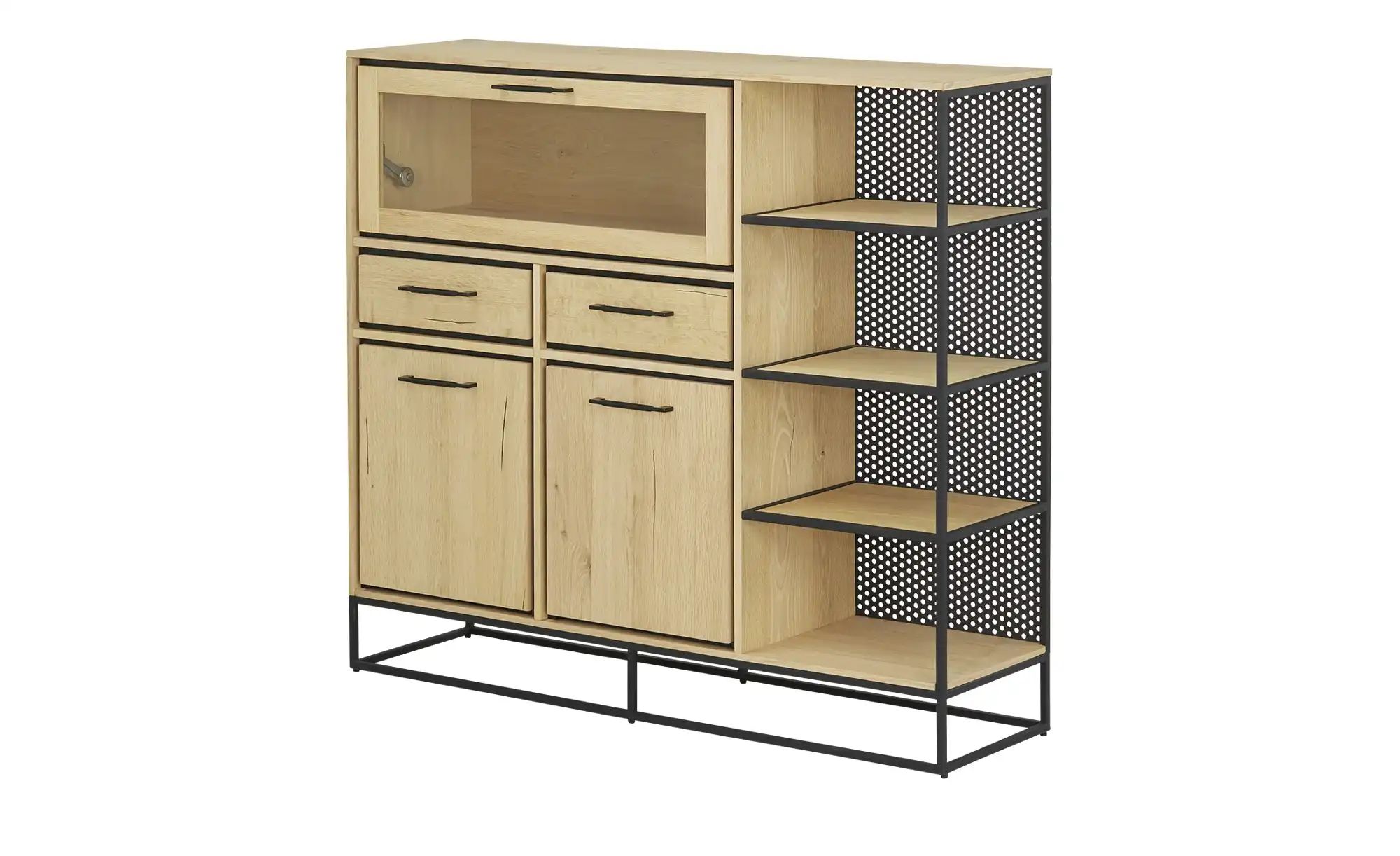 Highboard  Winchester ¦ holzfarben ¦ Maße (cm): B: 140 H: 125 T: 39.0 Kommo günstig online kaufen