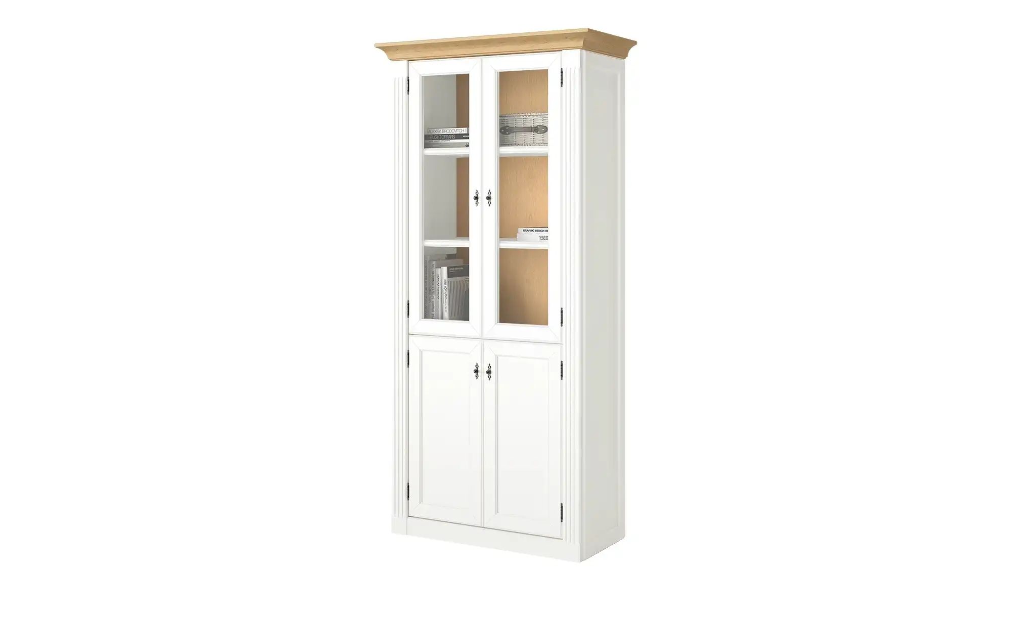 maison bleue Vitrine  Petit Chalet ¦ holzfarben ¦ Maße (cm): B: 92 H: 91 T: günstig online kaufen