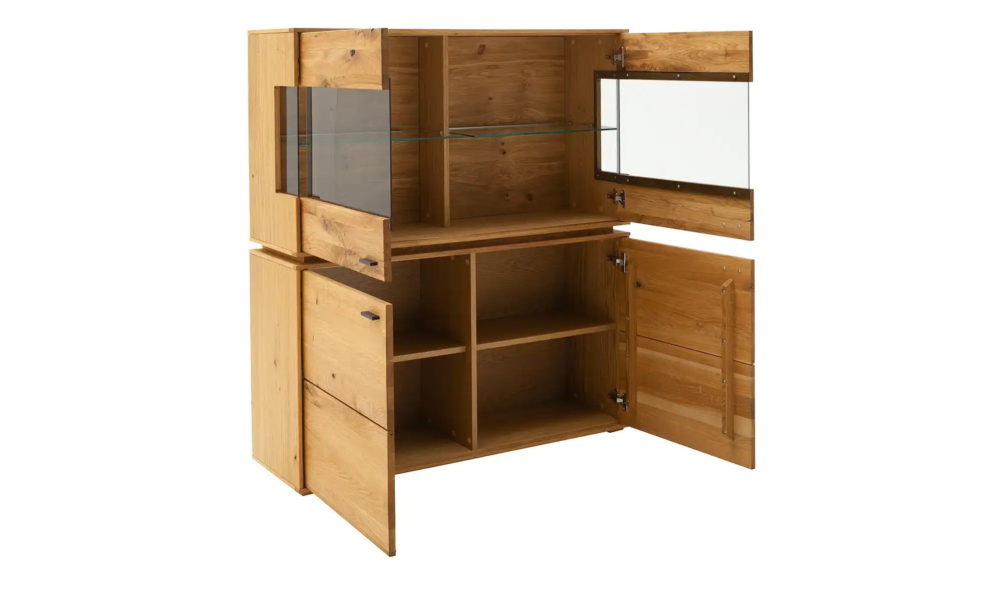 Woodford Highboard  Moris ¦ holzfarben ¦ Maße (cm): B: 123 H: 137 T: 38 Kom günstig online kaufen