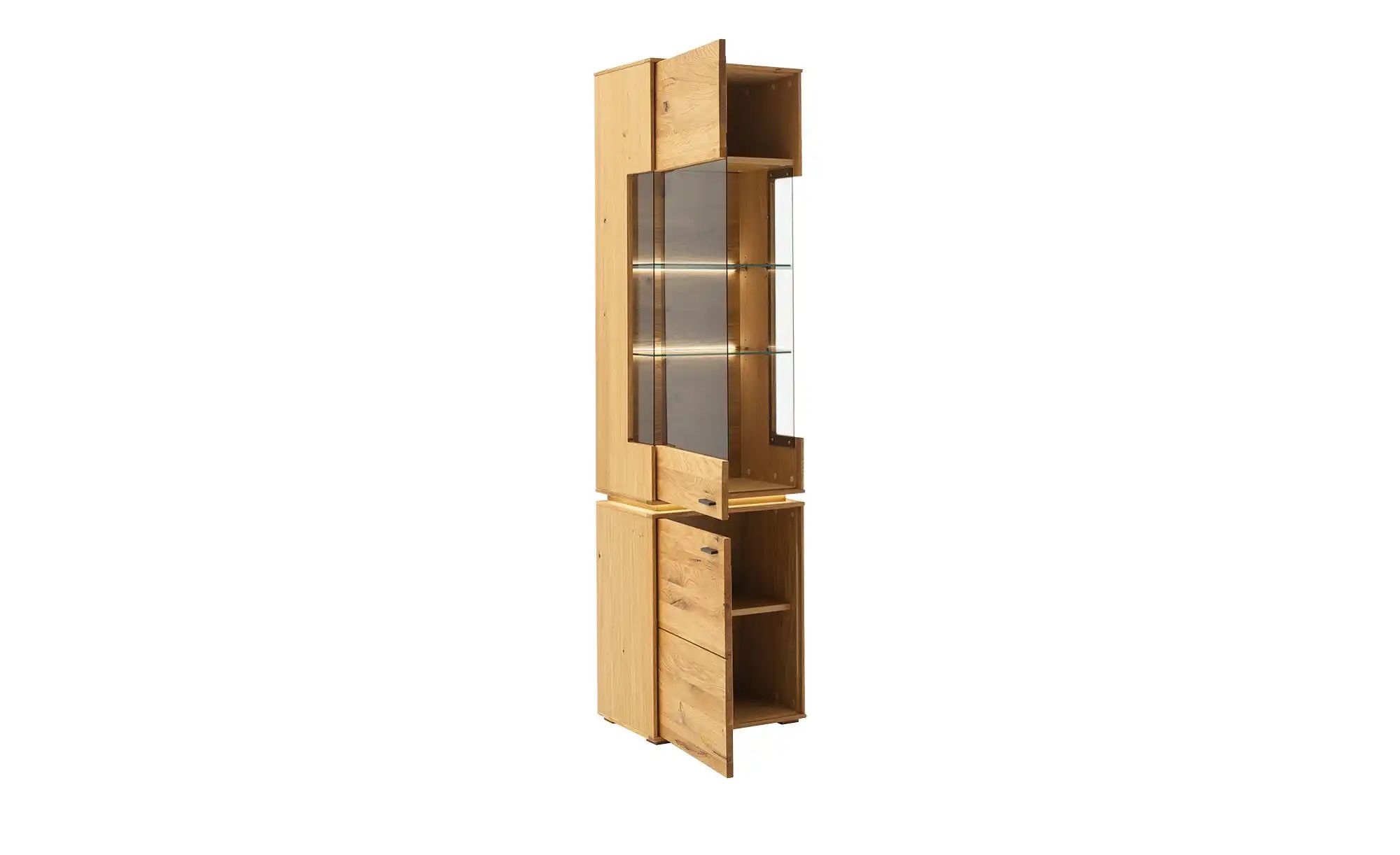 Thumbnail - Woodford Vitrine Moris ¦ holzfarben ¦ Maße (cm): B: 53 H: 202 T: 38.0 Schränke > Vitrinen - Höffner