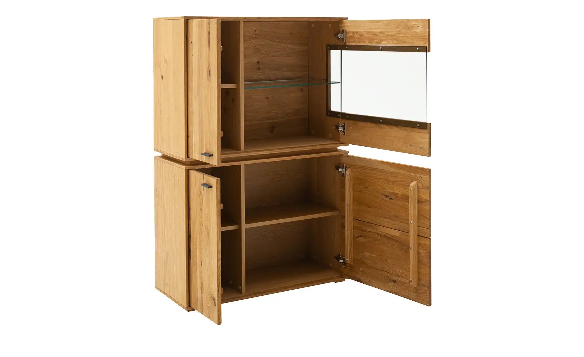 Thumbnail - Woodford Kombi-Highboard Moris ¦ holzfarben ¦ Maße (cm): B: 93 H: 137 T: 38.0 Kommoden & Sideboards > Highboards - Höff...