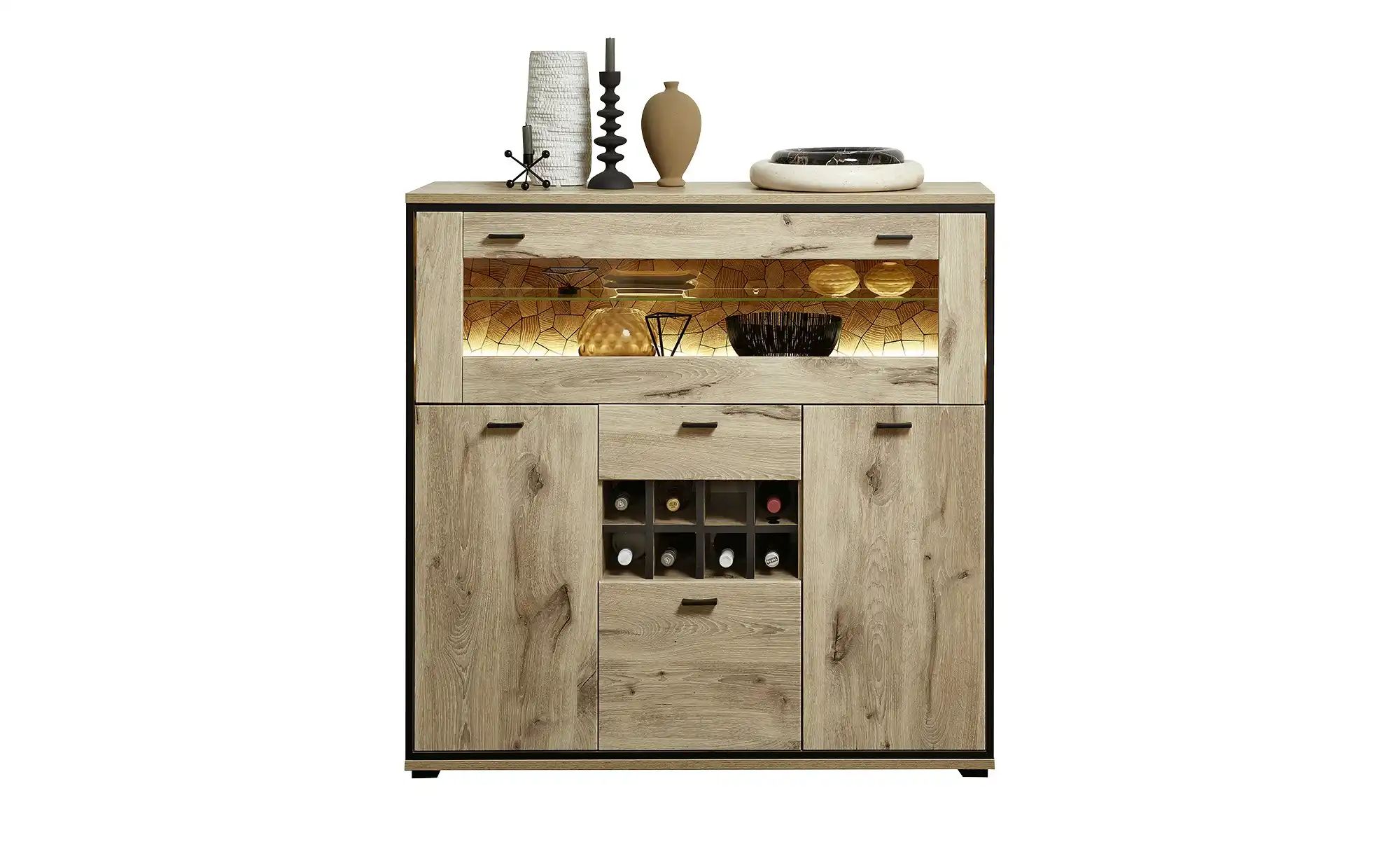 uno Highboard  Ruben ¦ holzfarben ¦ Maße (cm): B: 125 H: 125 T: 40.0 Kommod günstig online kaufen