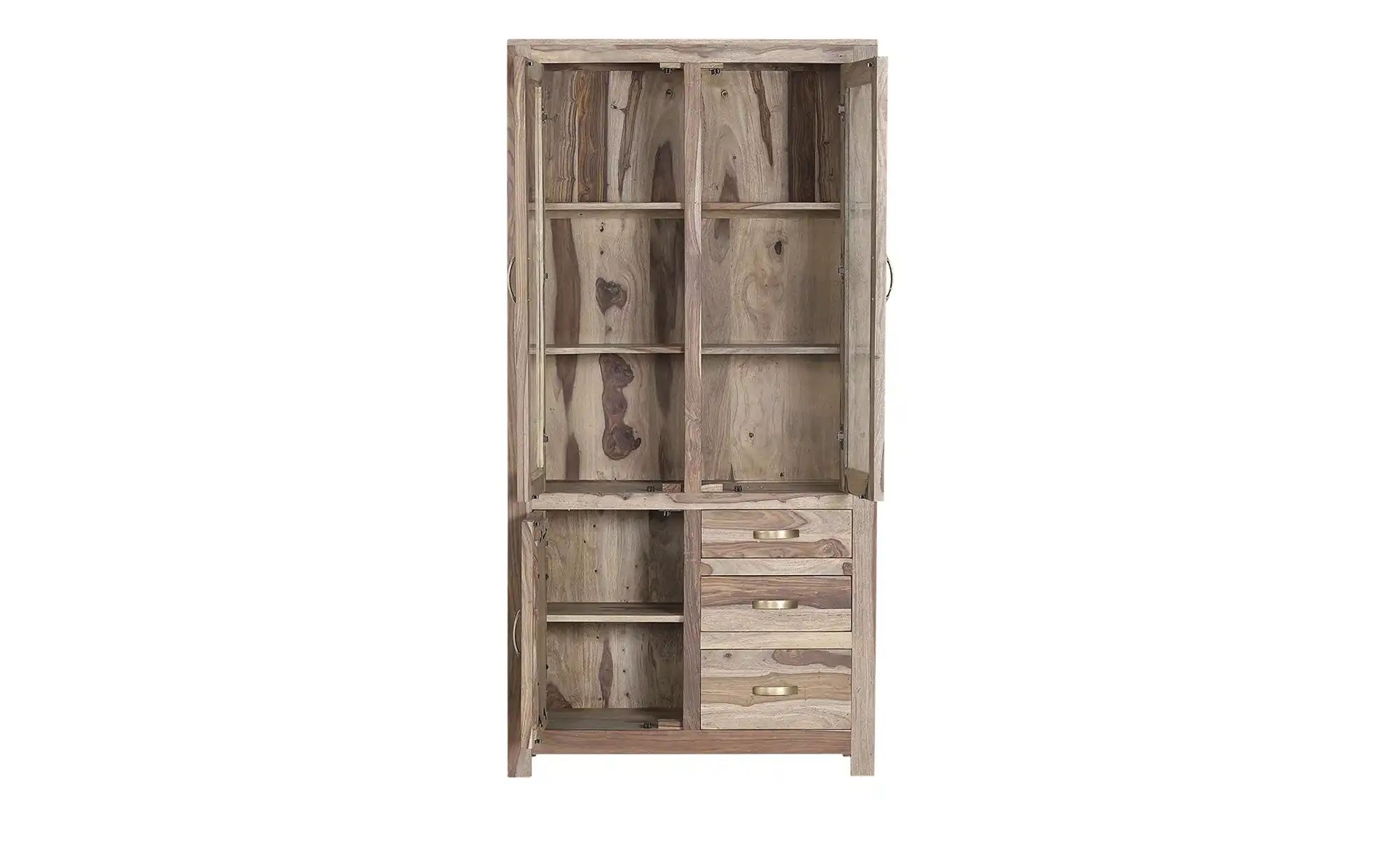 Woodford Vitrine  Tiana ¦ holzfarben ¦ Maße (cm): B: 90 H: 180 T: 43 Schrän günstig online kaufen