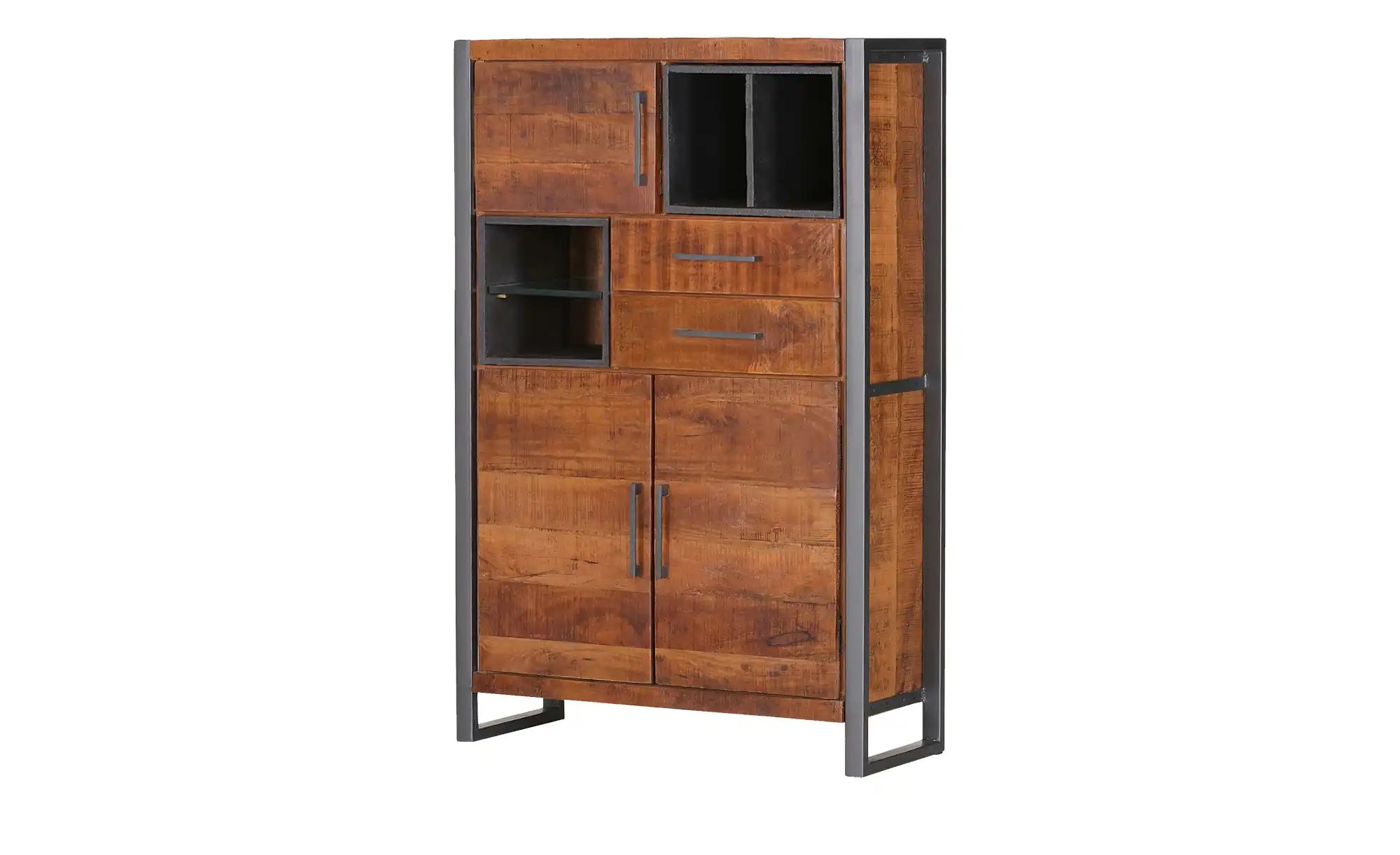 Woodford Highboard  Bernada ¦ holzfarben ¦ Maße (cm): B: 90 H: 140 T: 38 Ko günstig online kaufen