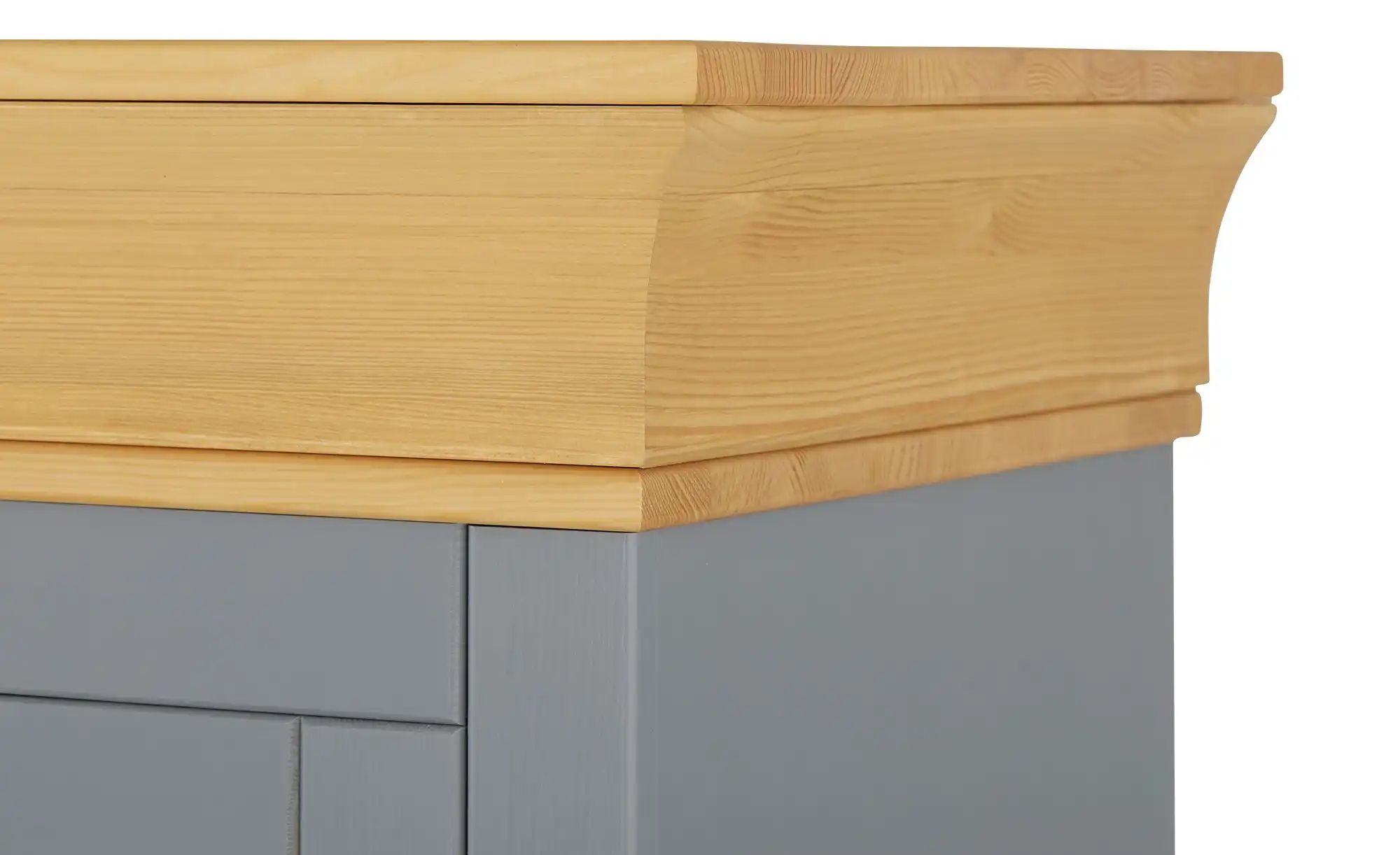 Highboard Massivholz Bornholm ¦ grau ¦ Maße (cm): B: 156,5 H: 141 T: 45 Kom günstig online kaufen