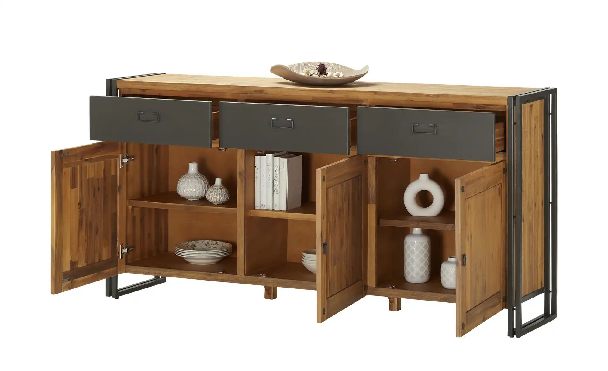 Sideboard Soft-Close-System       Detroit ¦ holzfarben ¦ Maße (cm): B: 178 günstig online kaufen