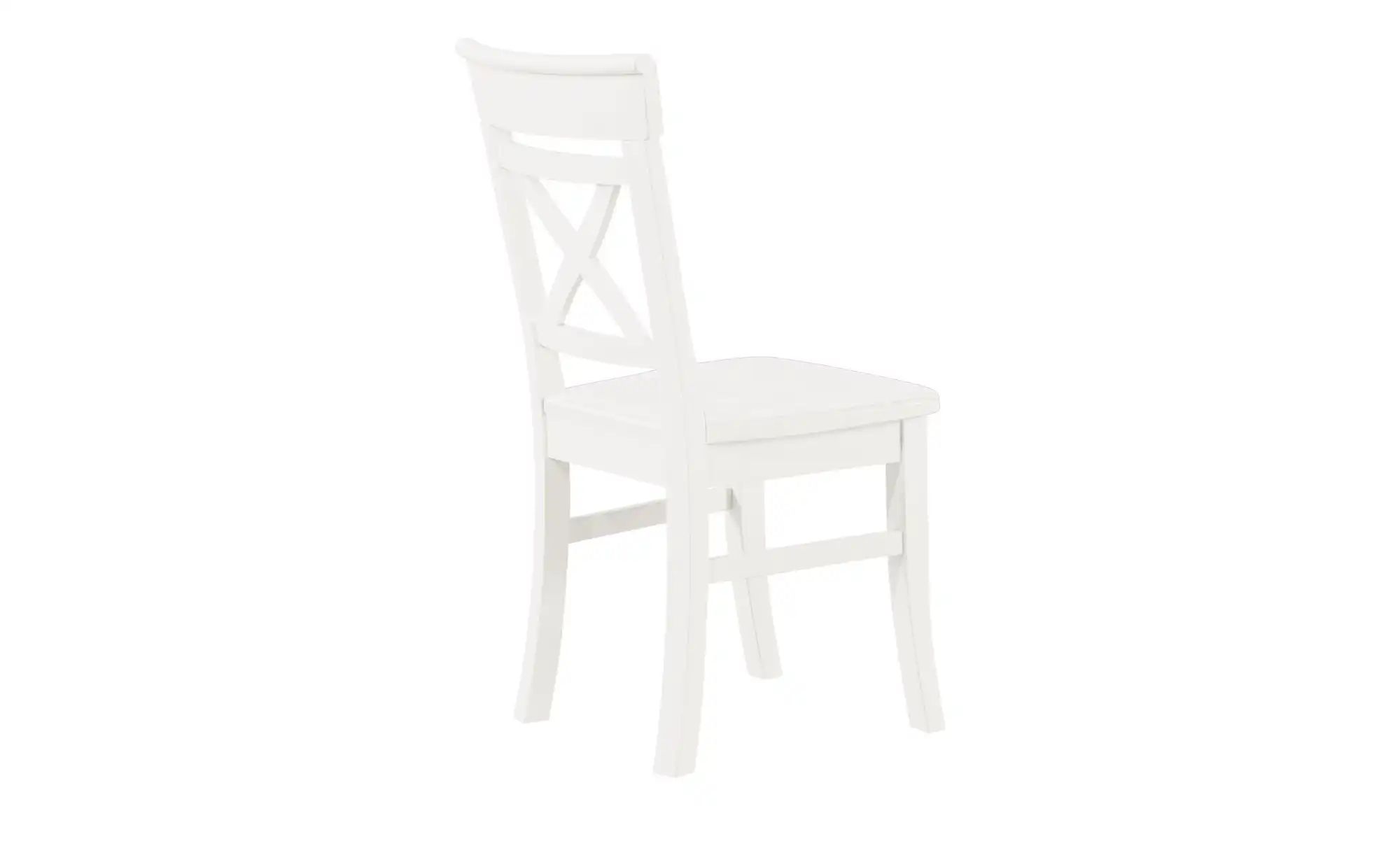 maison bleue Holzstuhl massiv Florian | Weiß | Höffner